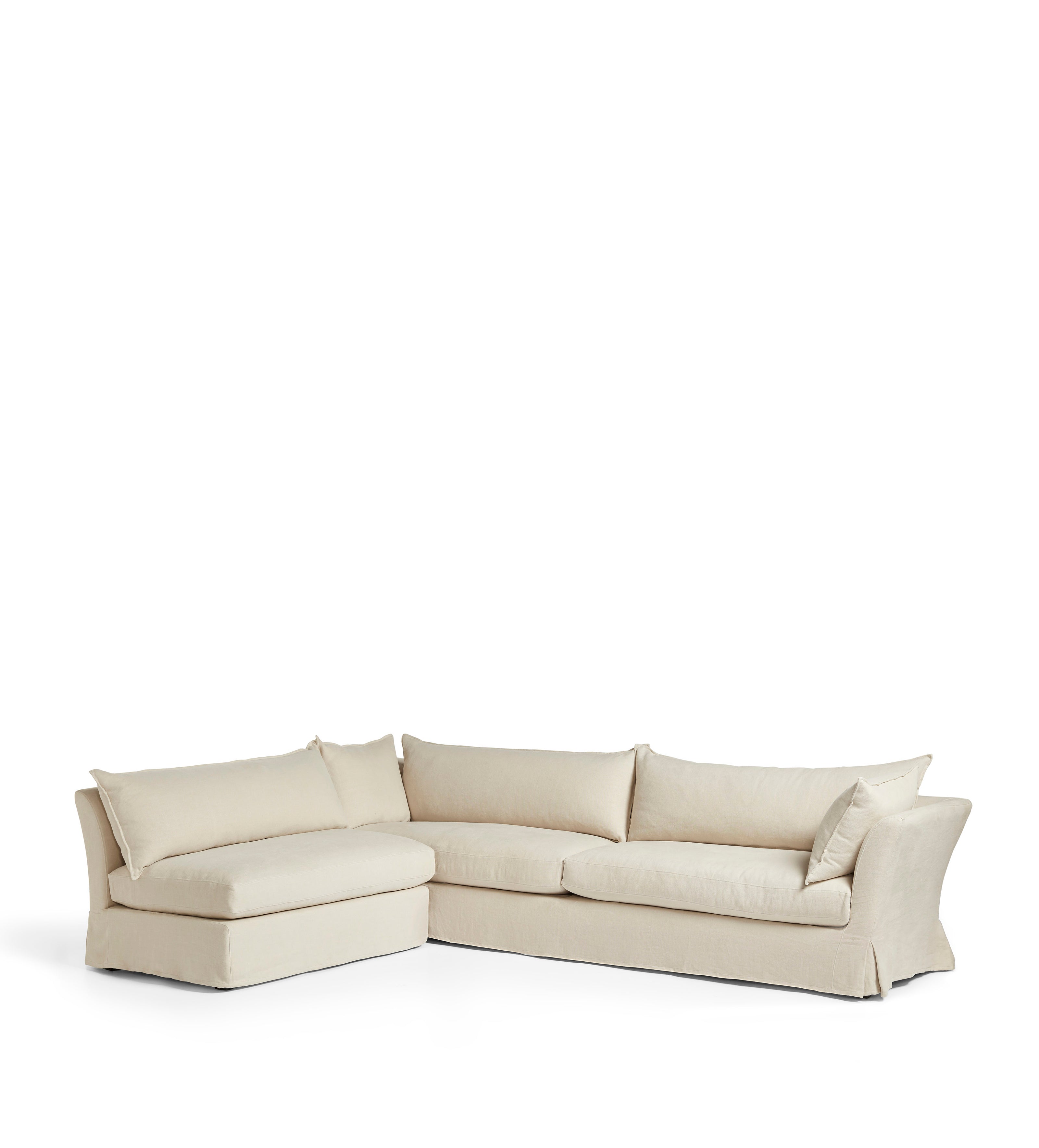 Avitus Linen Corner Sofa - Natural