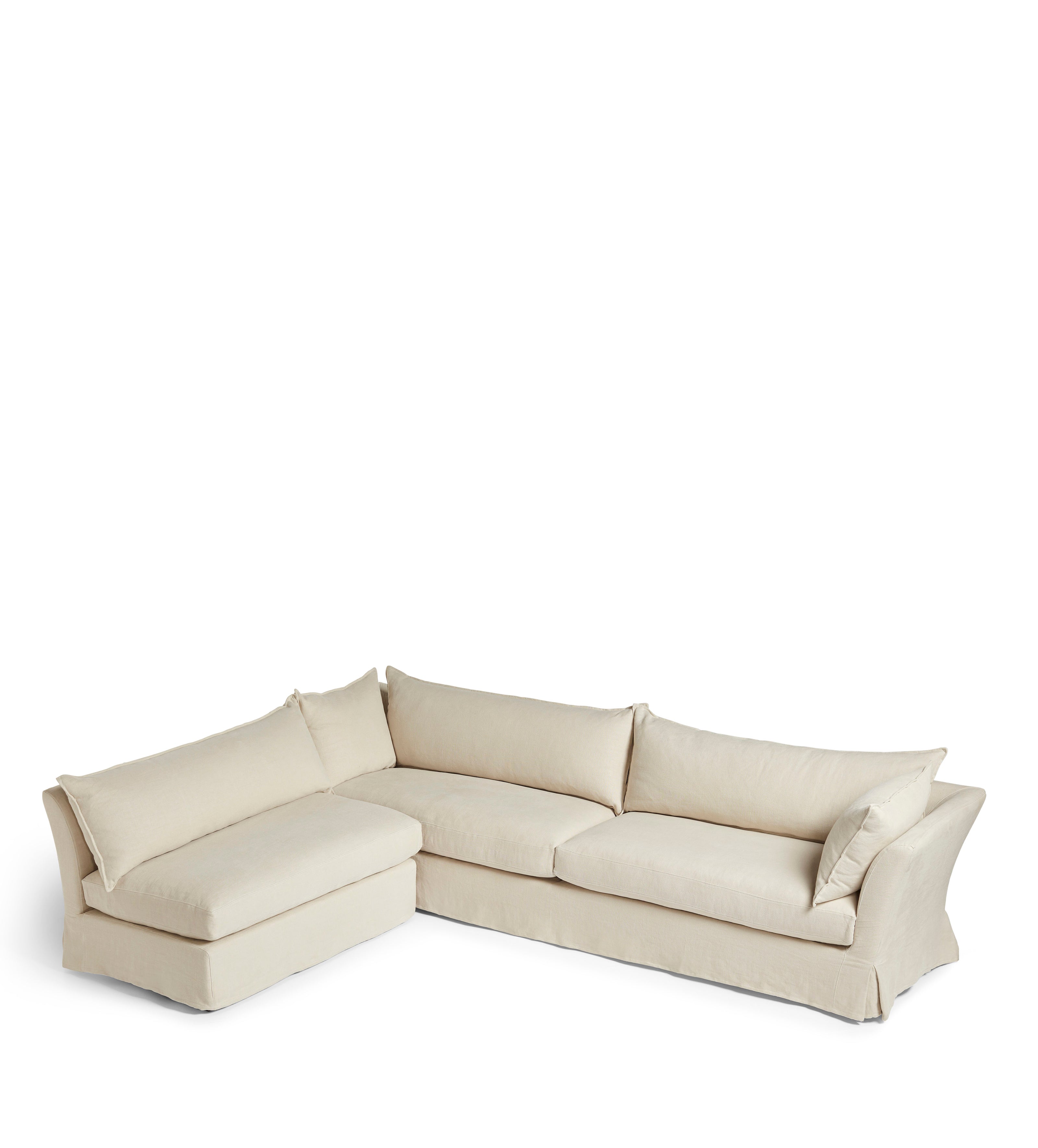 Avitus Linen Corner Sofa - Natural