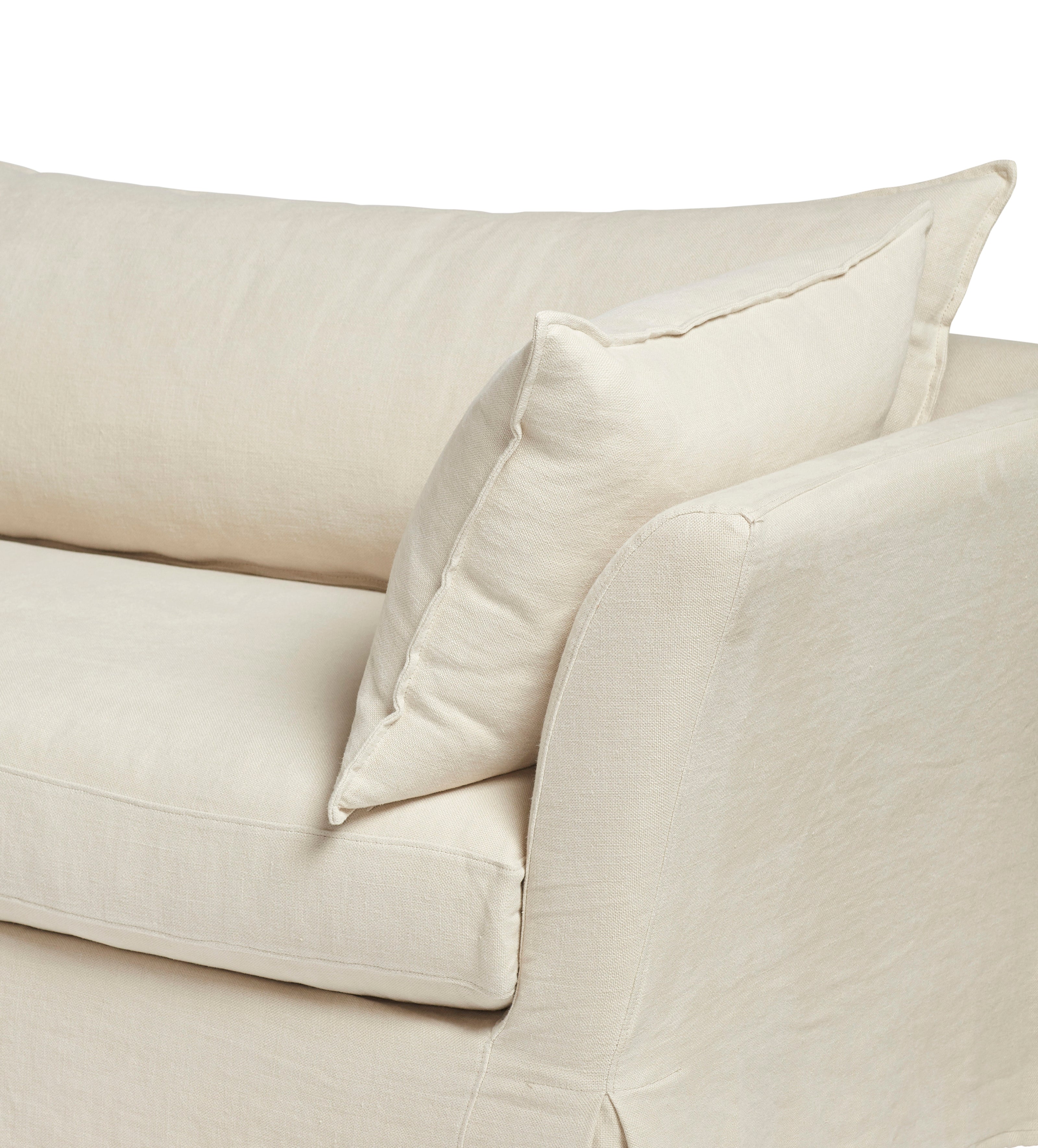 Avitus Linen Corner Sofa - Natural