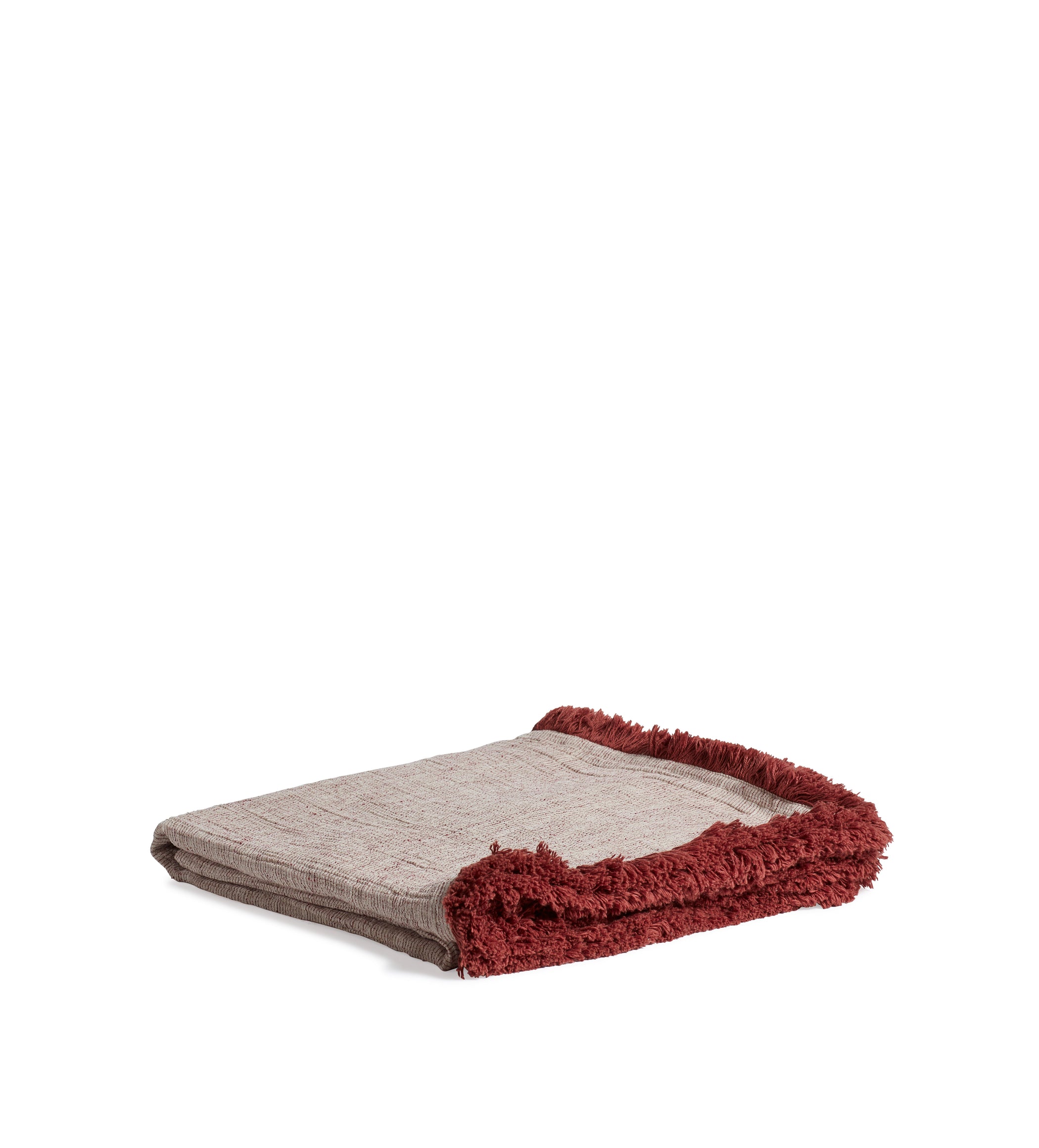 Avonlea Throw with Fringing - Red