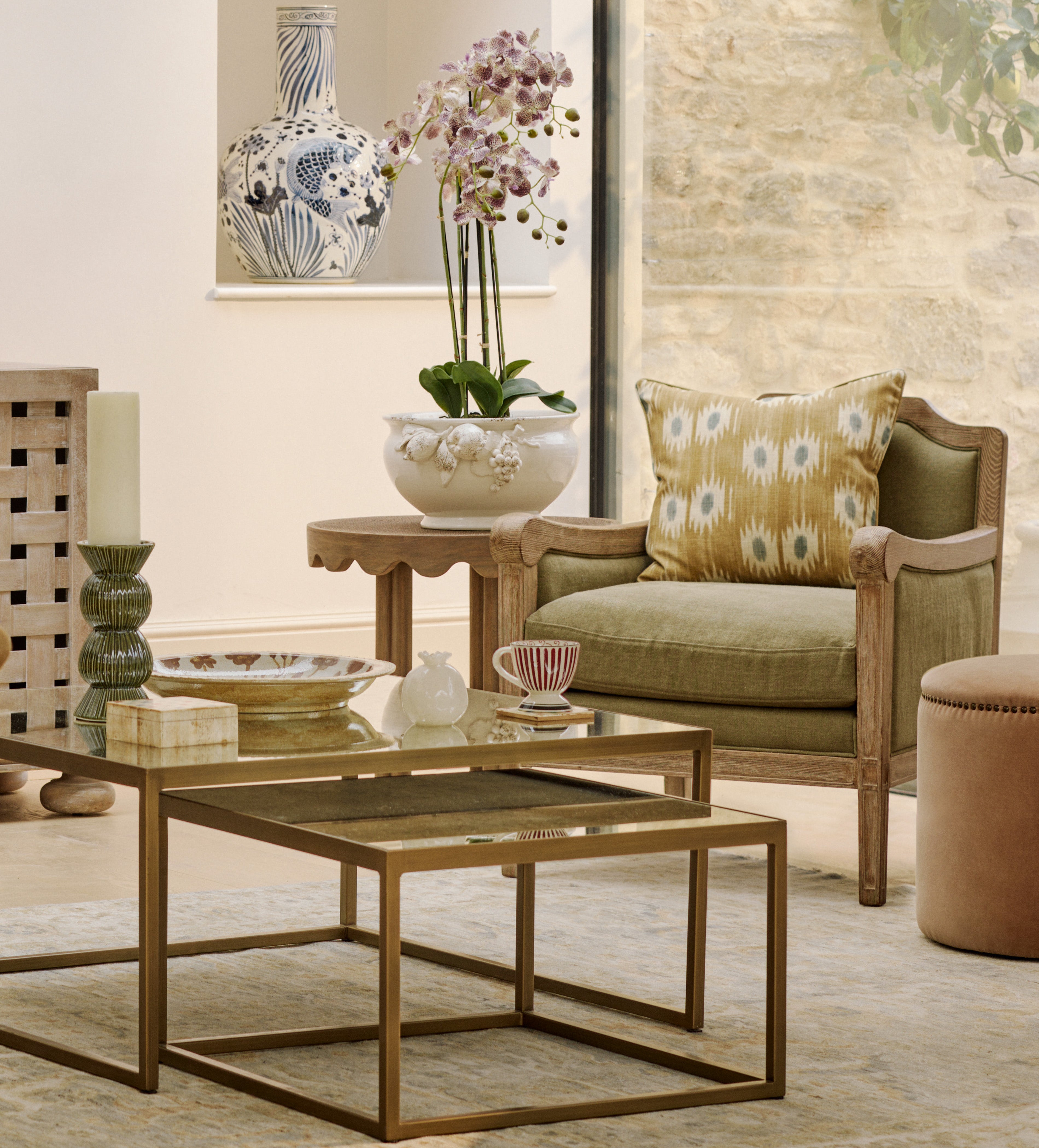Bayhurst Side Table - Natural | OKA