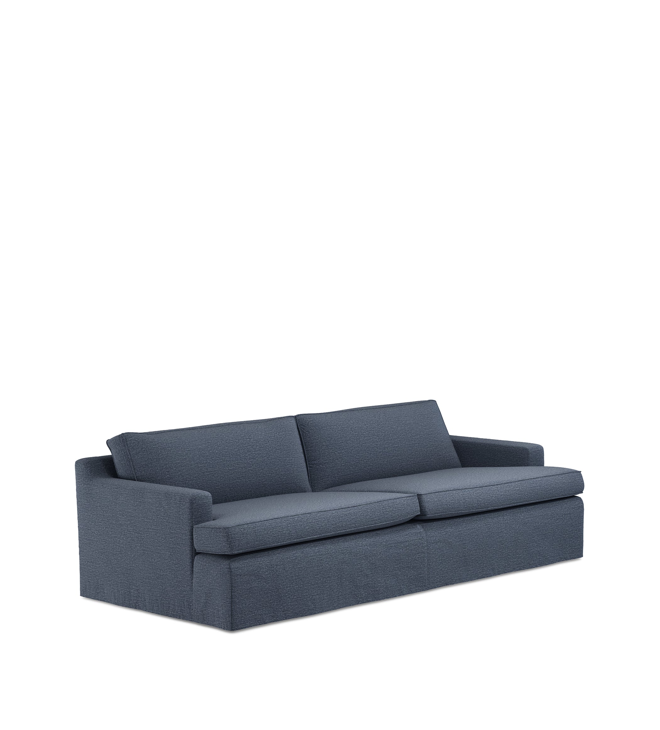 COVER ONLY - Beale Clever Linen Loose Cover for 3-Seater Sofa - Petrol