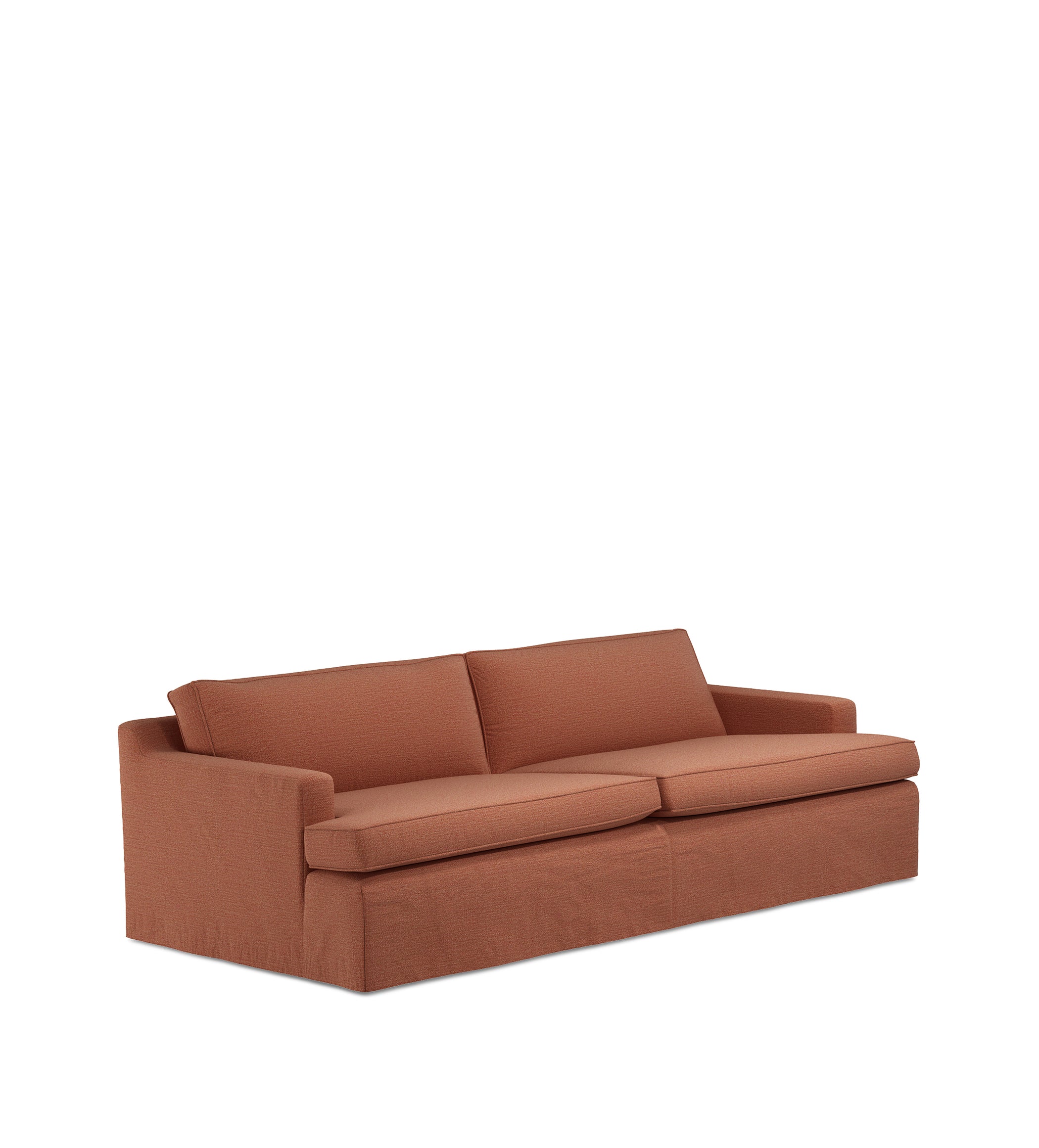 COVER ONLY - Beale Clever Linen Loose Cover for 3-Seater Sofa - Sugar Almond