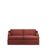 COVER ONLY - Beale Laundered Linen Loose Cover for 2-Seater Sofa - Terra