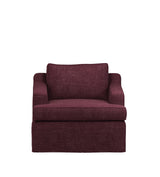 COVER ONLY - Beale Laundered Linen Loose Cover for Armchair - Rioja