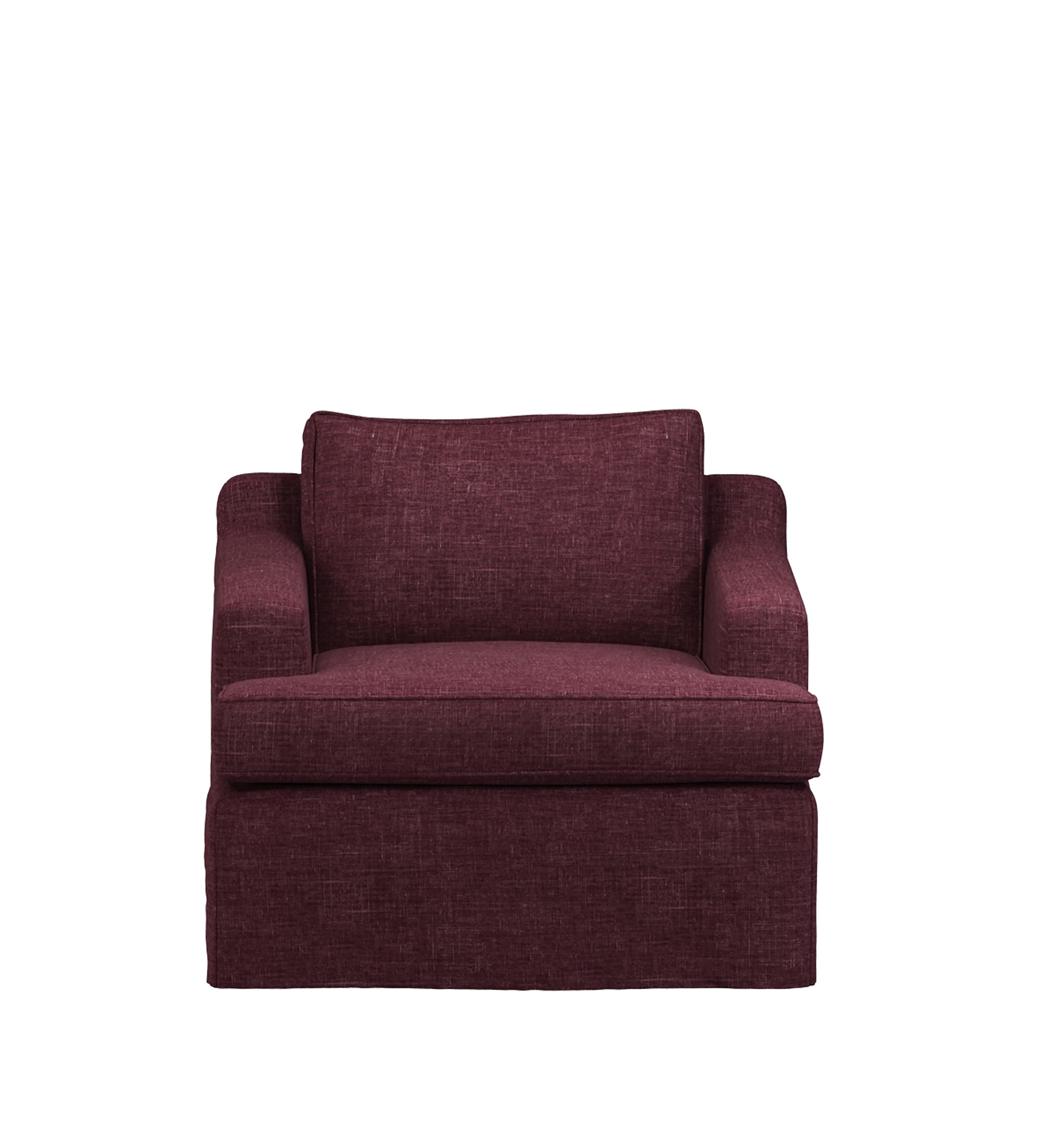 COVER ONLY - Beale Laundered Linen Loose Cover for Armchair - Rioja