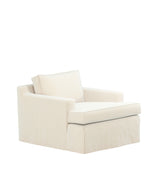 COVER ONLY - Beale Stonewash Linen Loose Cover for Armchair - Dyed Oyster