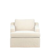 COVER ONLY - Beale Stonewash Linen Loose Cover for Armchair - Dyed Oyster