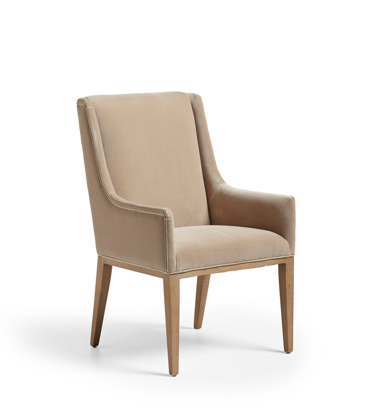 Beau Dining Chair - Porridge Velvet