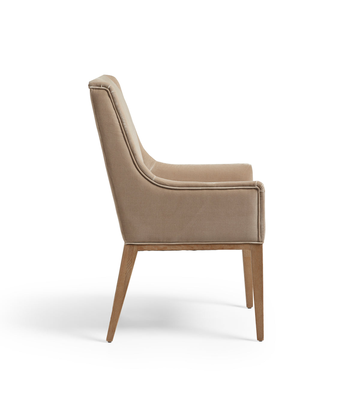 Beau Dining Chair - Porridge Velvet