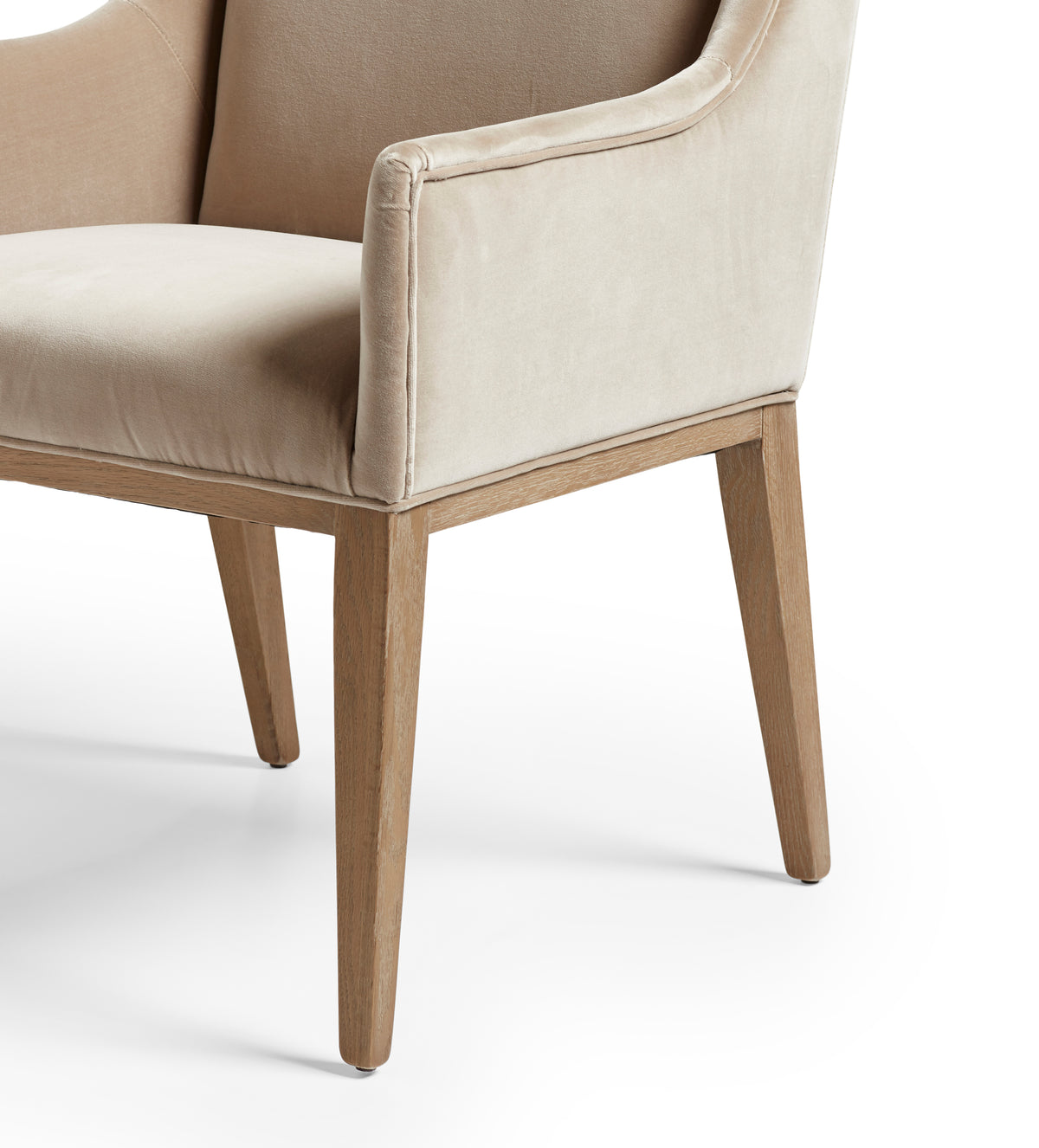 Beau Dining Chair - Porridge Velvet