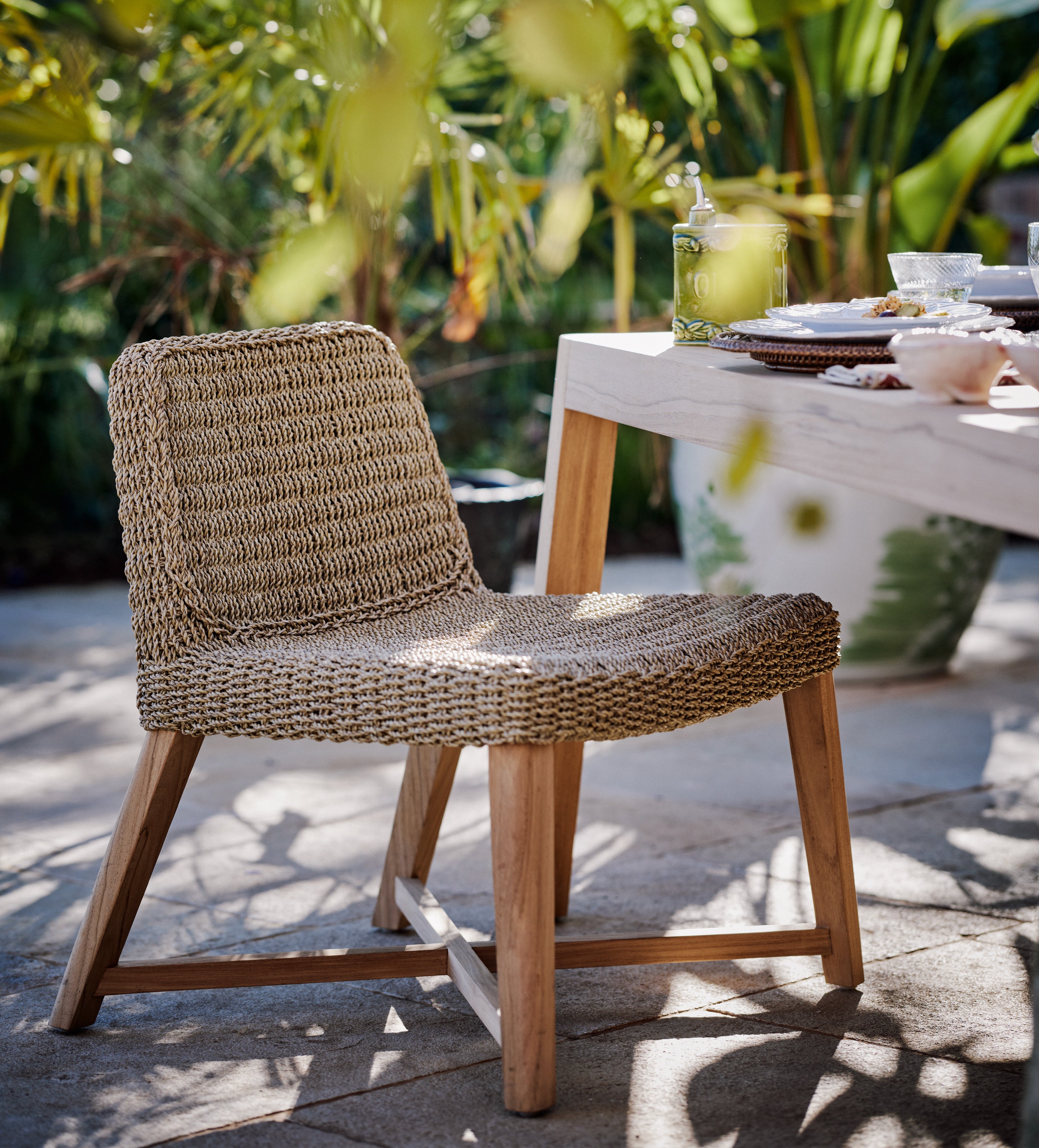 Belsay Garden Dining Chair - Sandstone