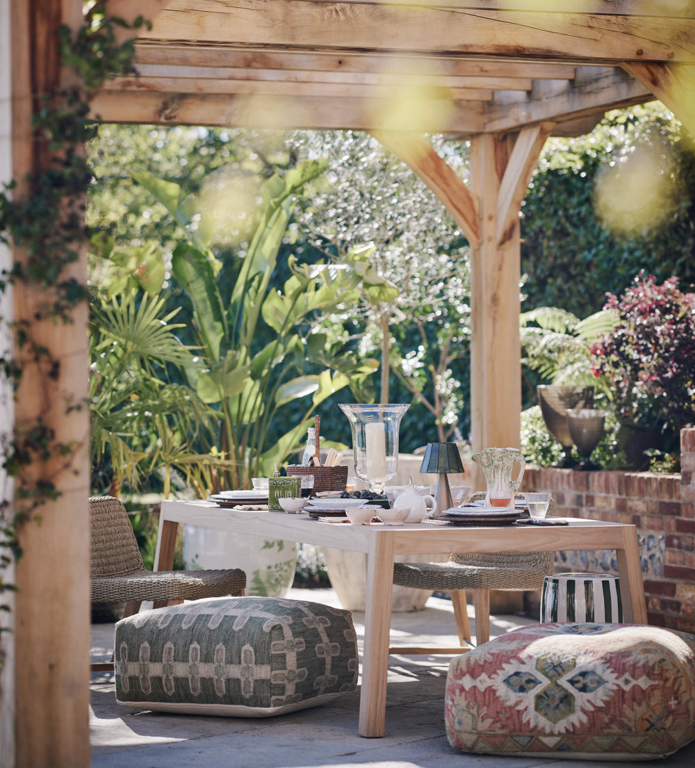 Belsay Garden Dining Set - Sandstone