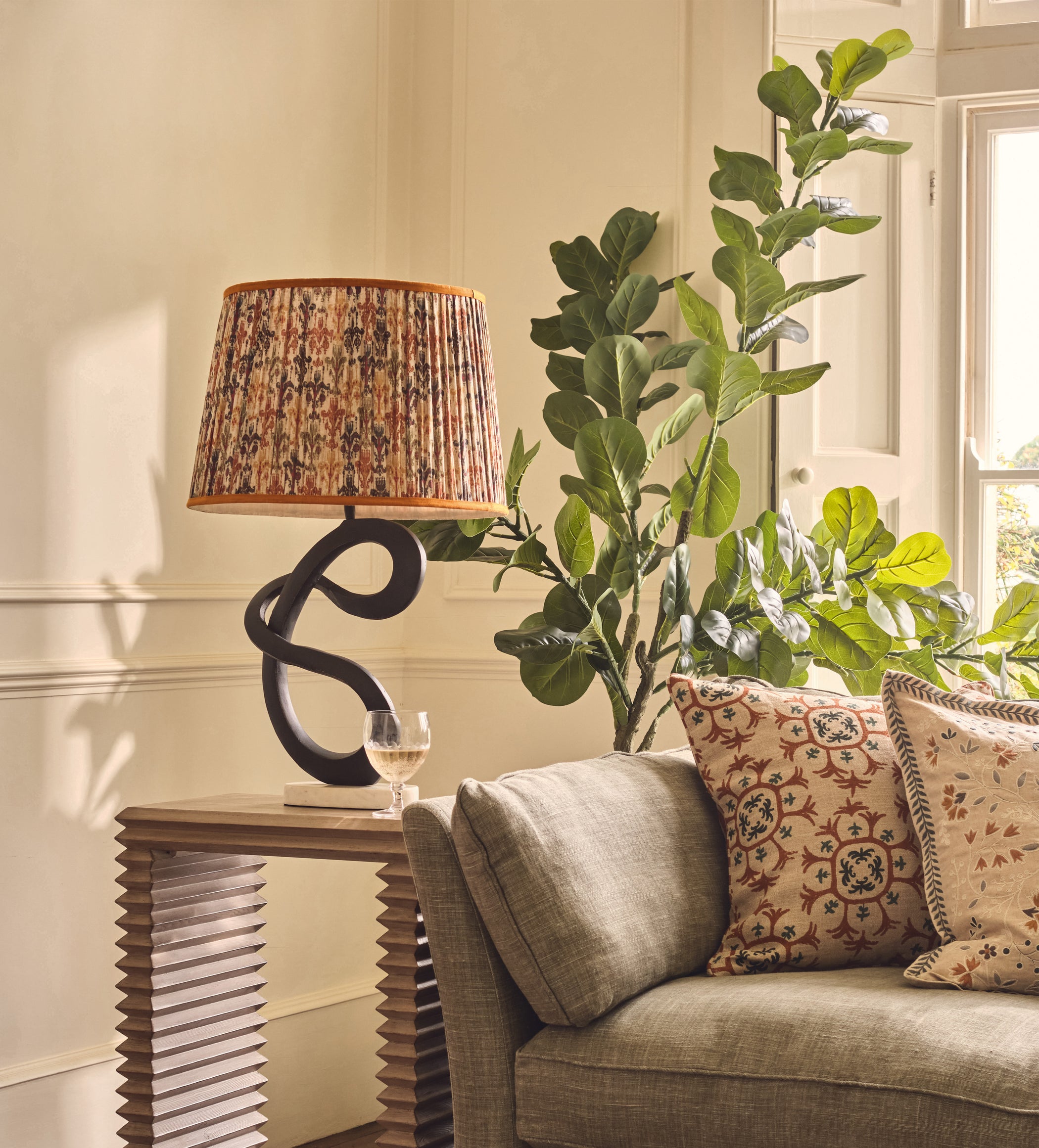Beta Table Lamp Base - Antique Metal