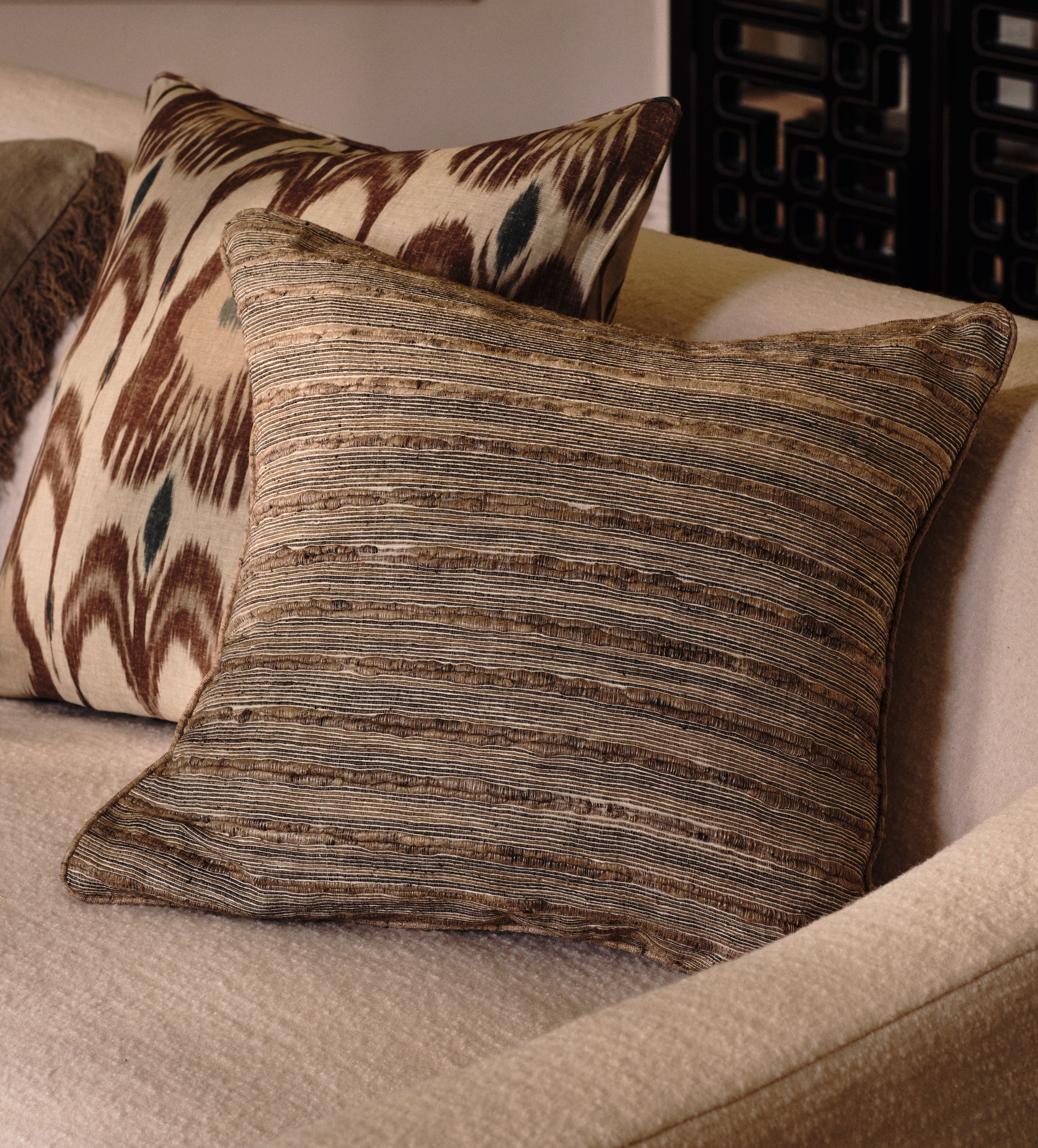 Bhukara Cushion Cover - Tabac