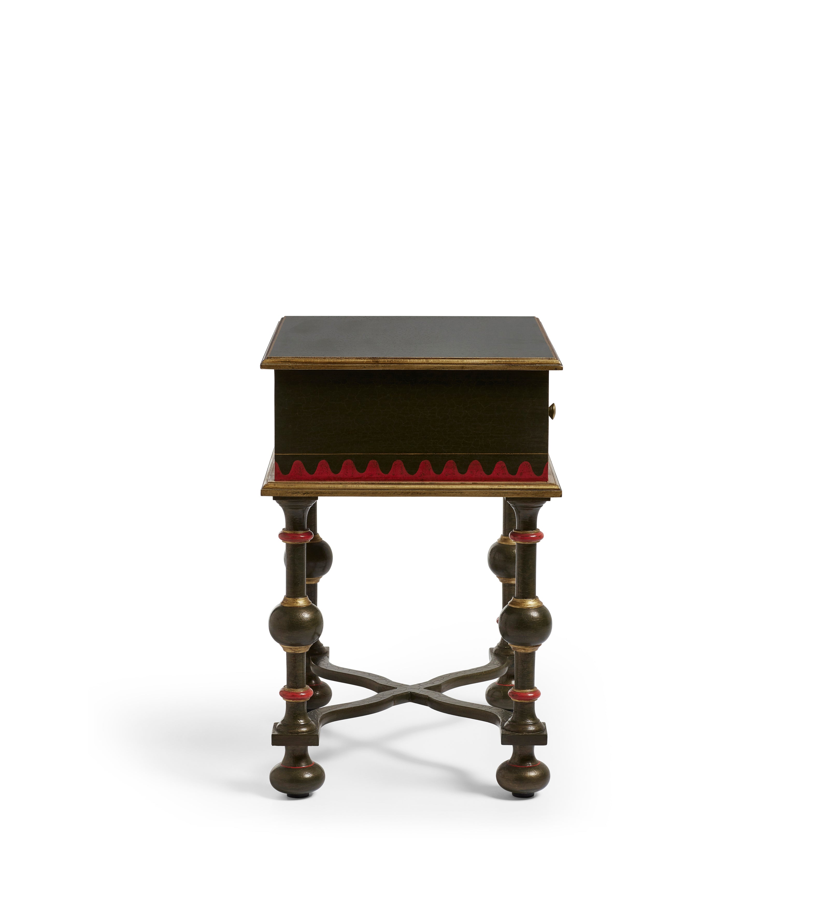 Birbal Side Table - Forest Green