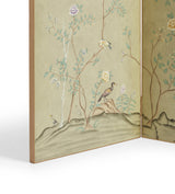 Birdsong Folding Screen - Flushed Cream