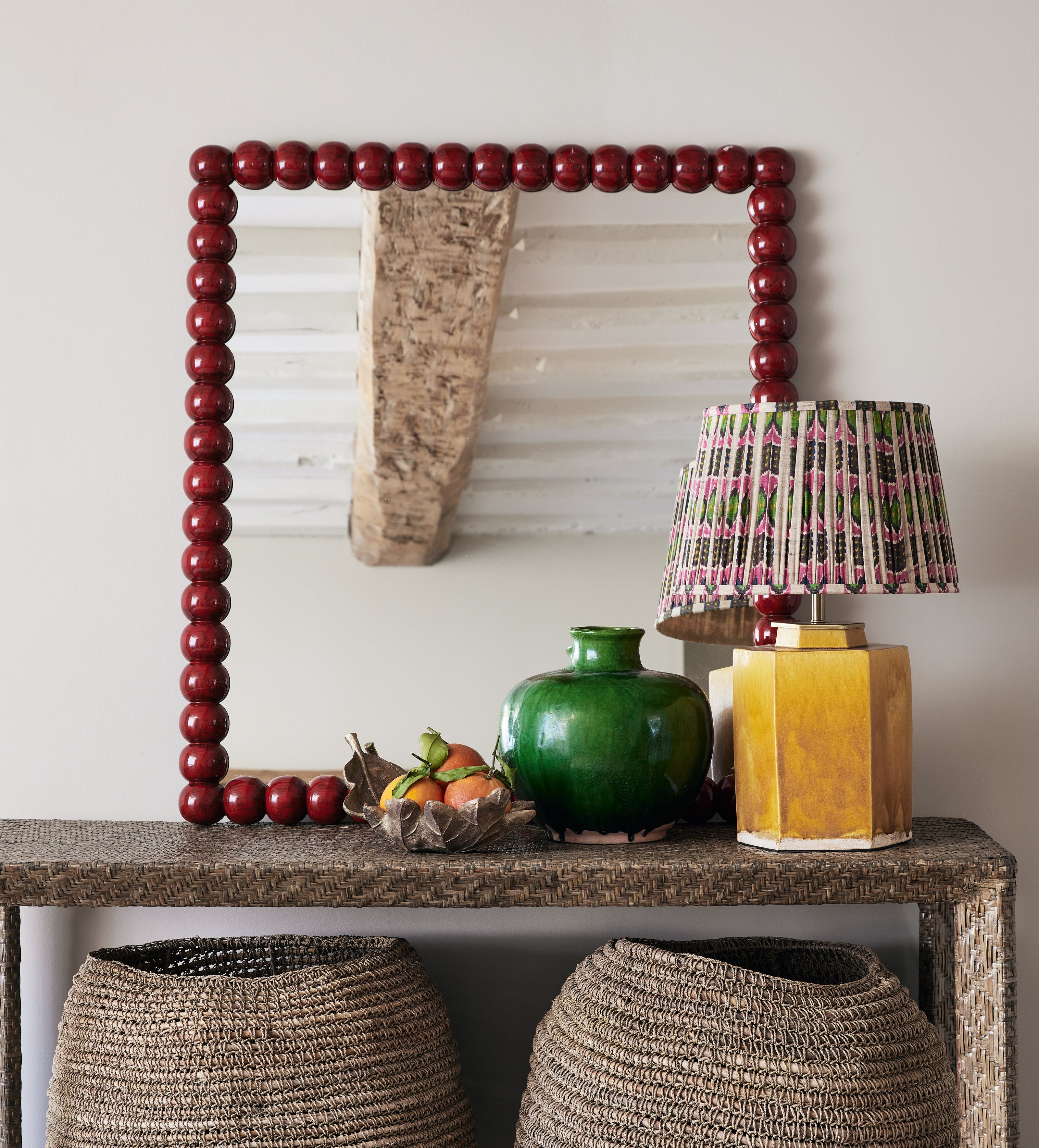 Bobina Bobble Mirror - Chinese Red