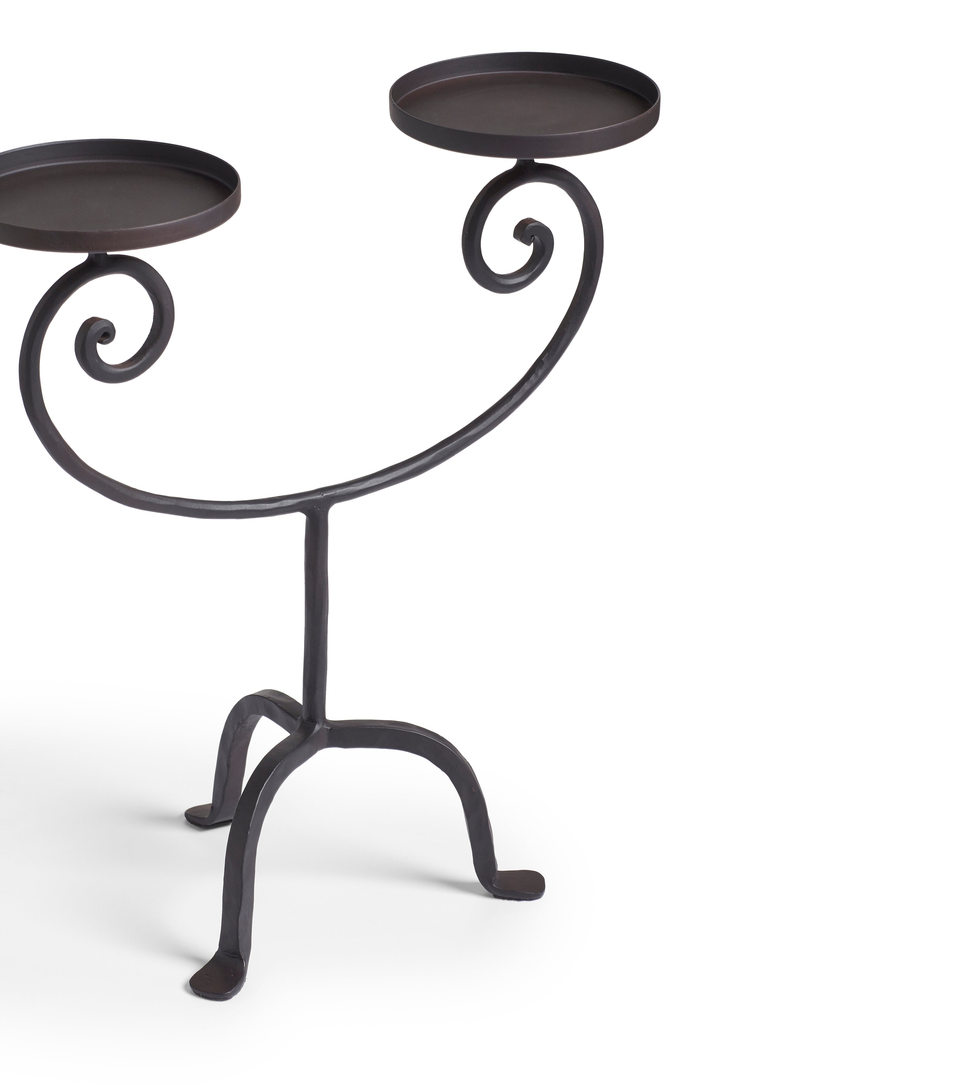 Brammall Candle Holder - Blackened Bronze