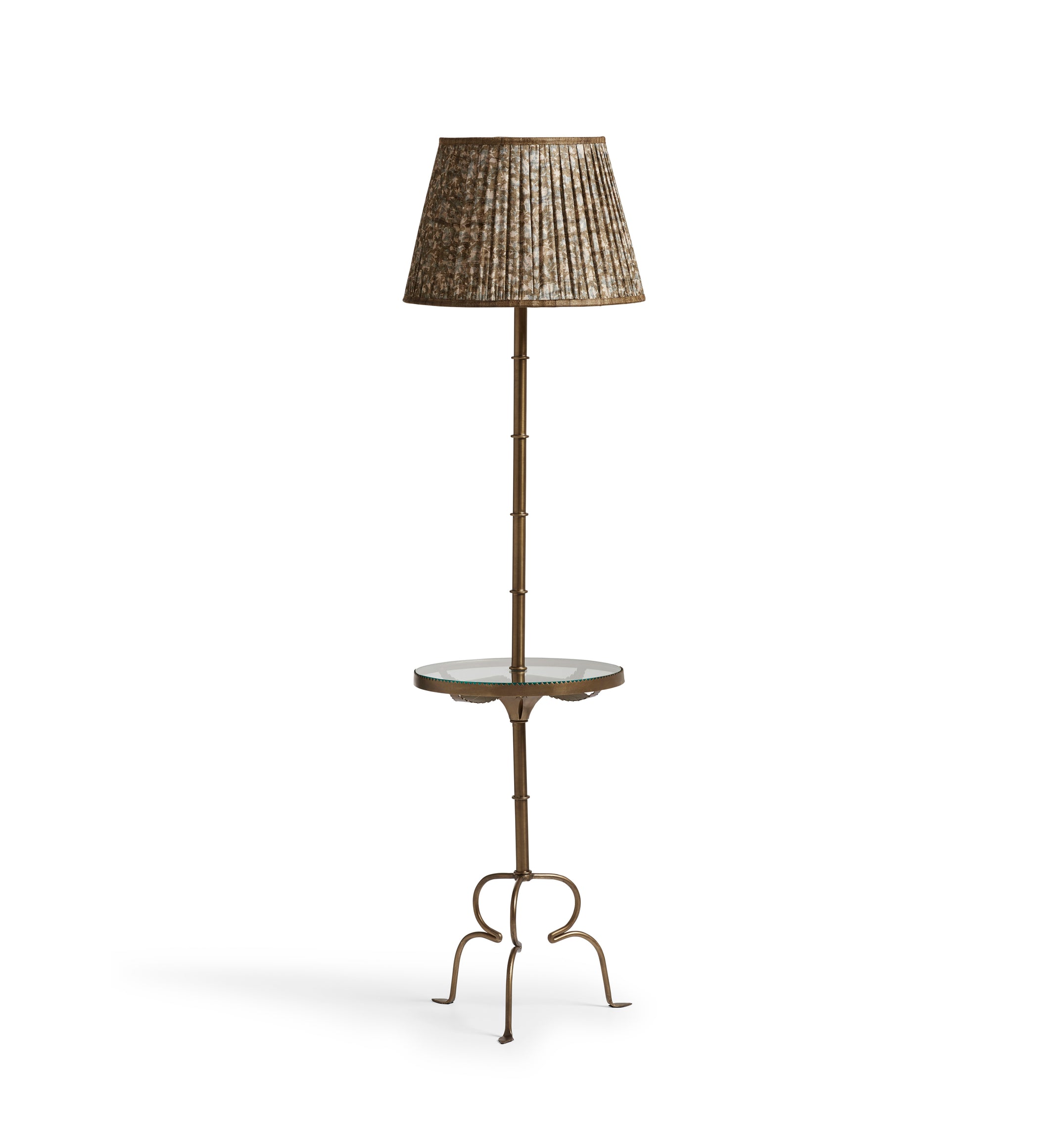 Briallen Floor Lamp Base - Antique Brass