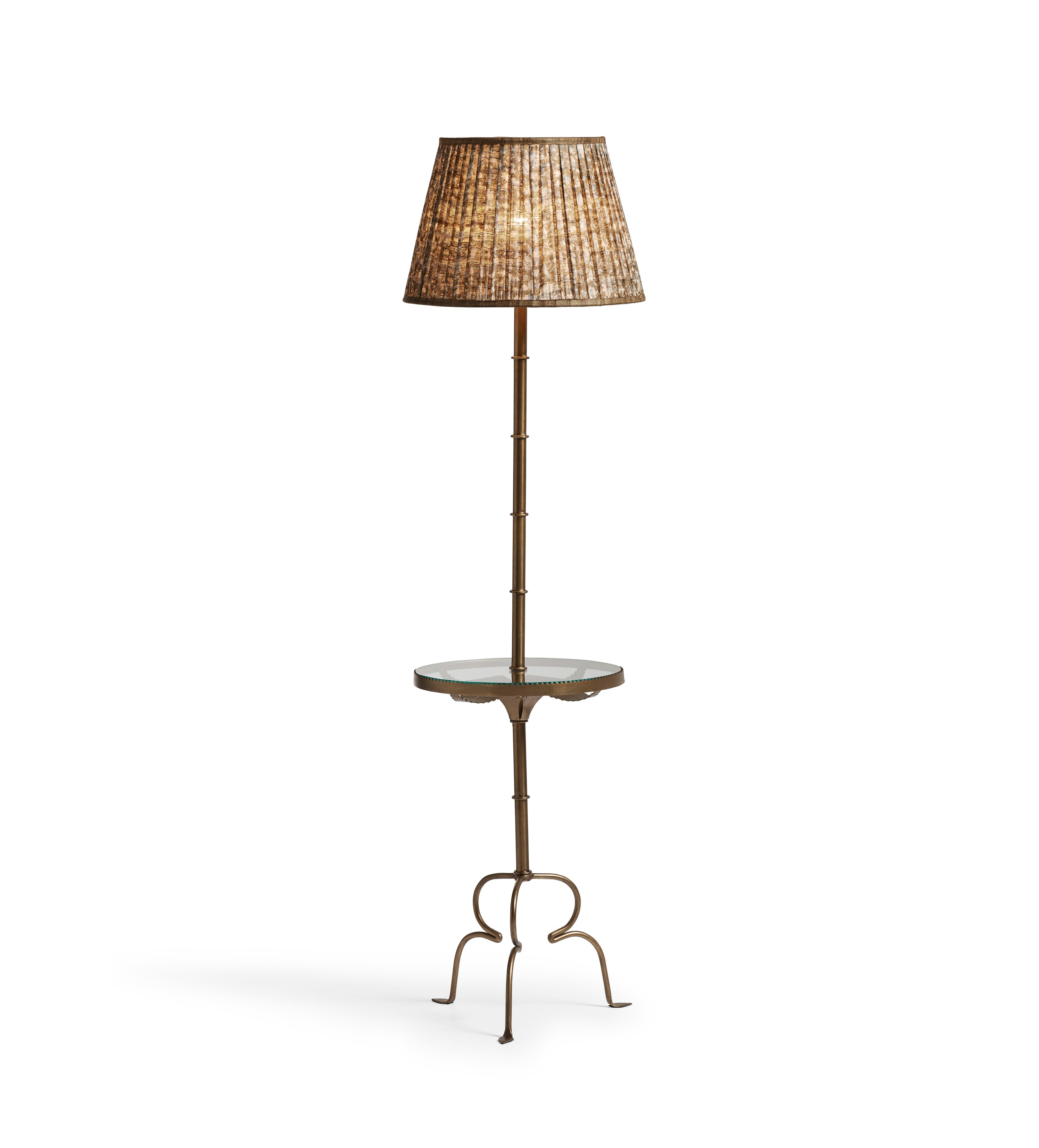 Briallen Floor Lamp Base - Antique Brass