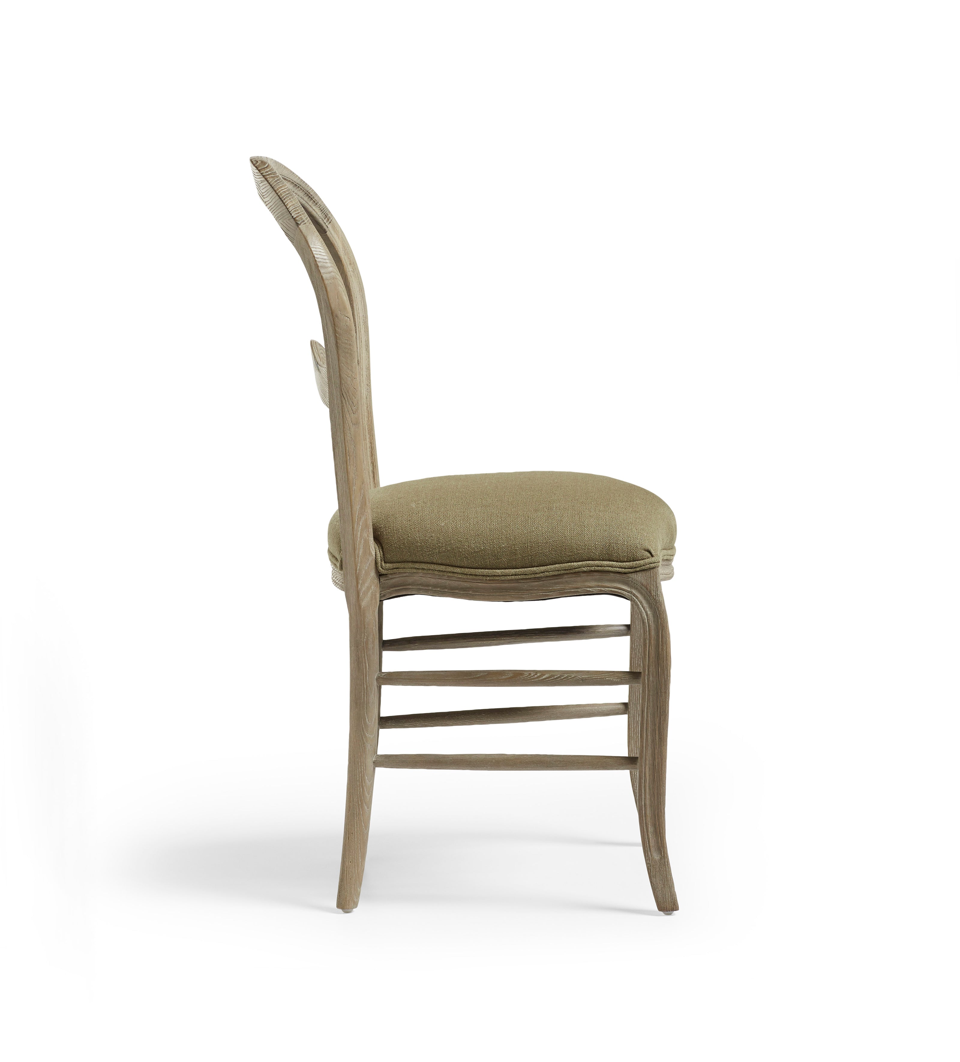Brinley Linen Dining Chair - Dark Lichen
