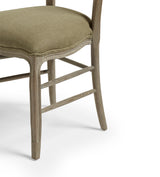 Brinley Linen Dining Chair - Dark Lichen