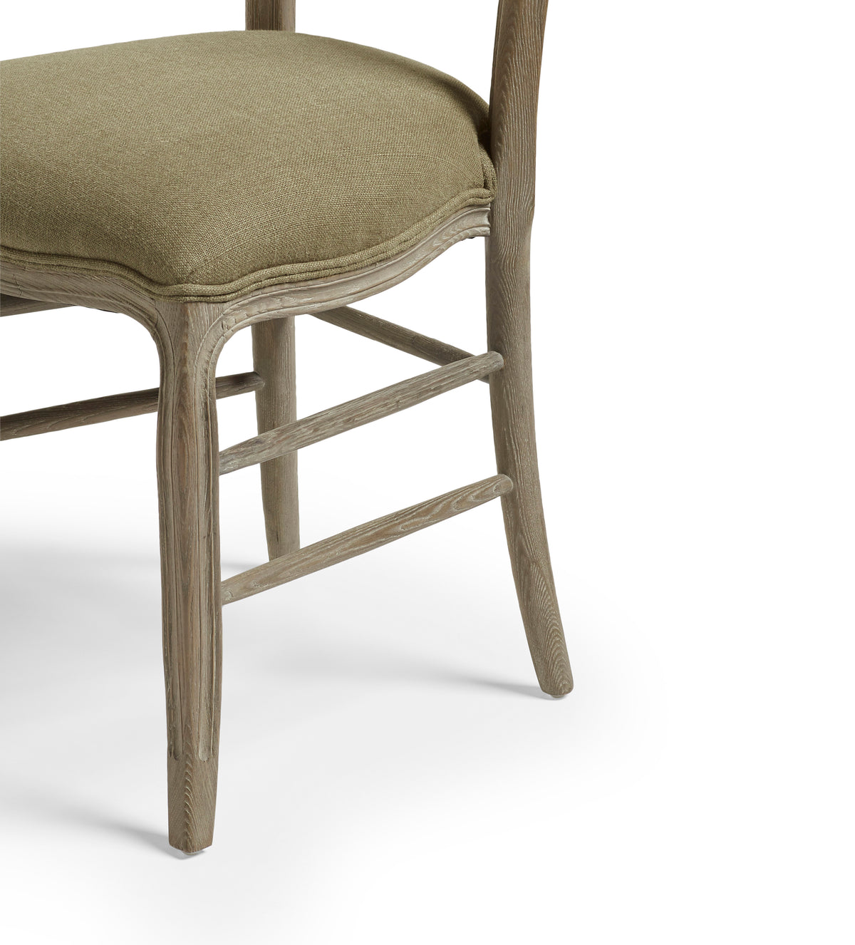 Brinley Linen Dining Chair - Dark Lichen
