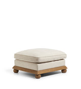 Burghley Ottoman – Natural Linen