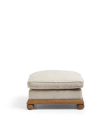 Burghley Ottoman – Natural Linen