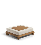 Burghley Ottoman – Natural Linen