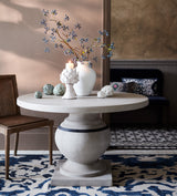 Callanish Round Indoor/Outdoor Dining Table - Pebble Grey