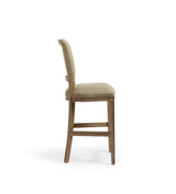 Camaret Bar Stool - Wild Oats Wide Herringbone