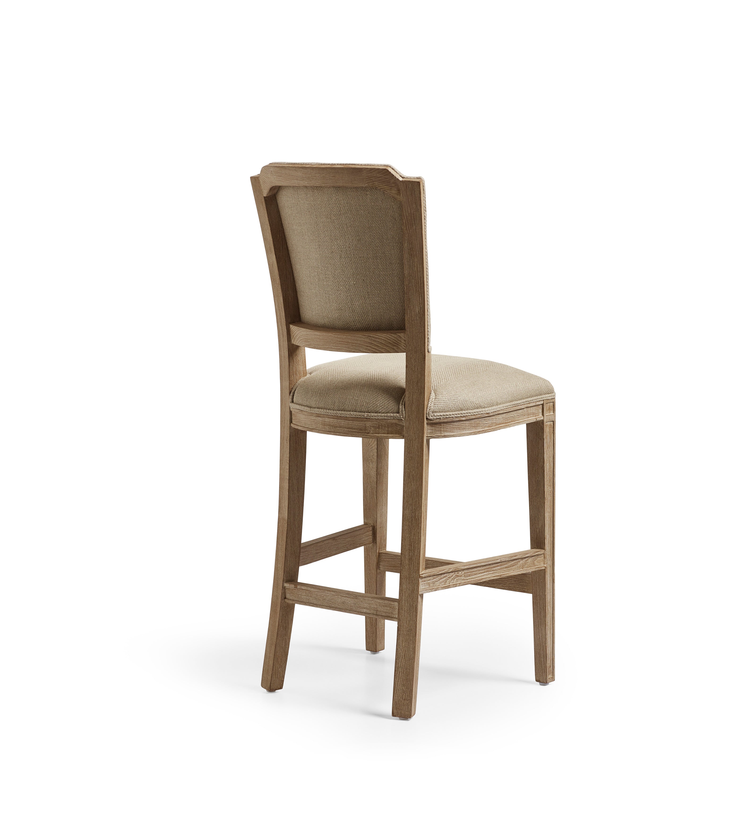 Camaret Bar Stool - Wild Oats Wide Herringbone