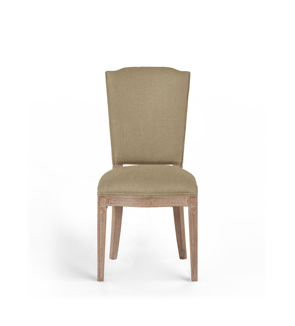 Camaret Linen Dining Chair Wild Oats Wide Herringbone
