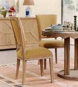 Camaret Linen Dining Chair - Dijon
