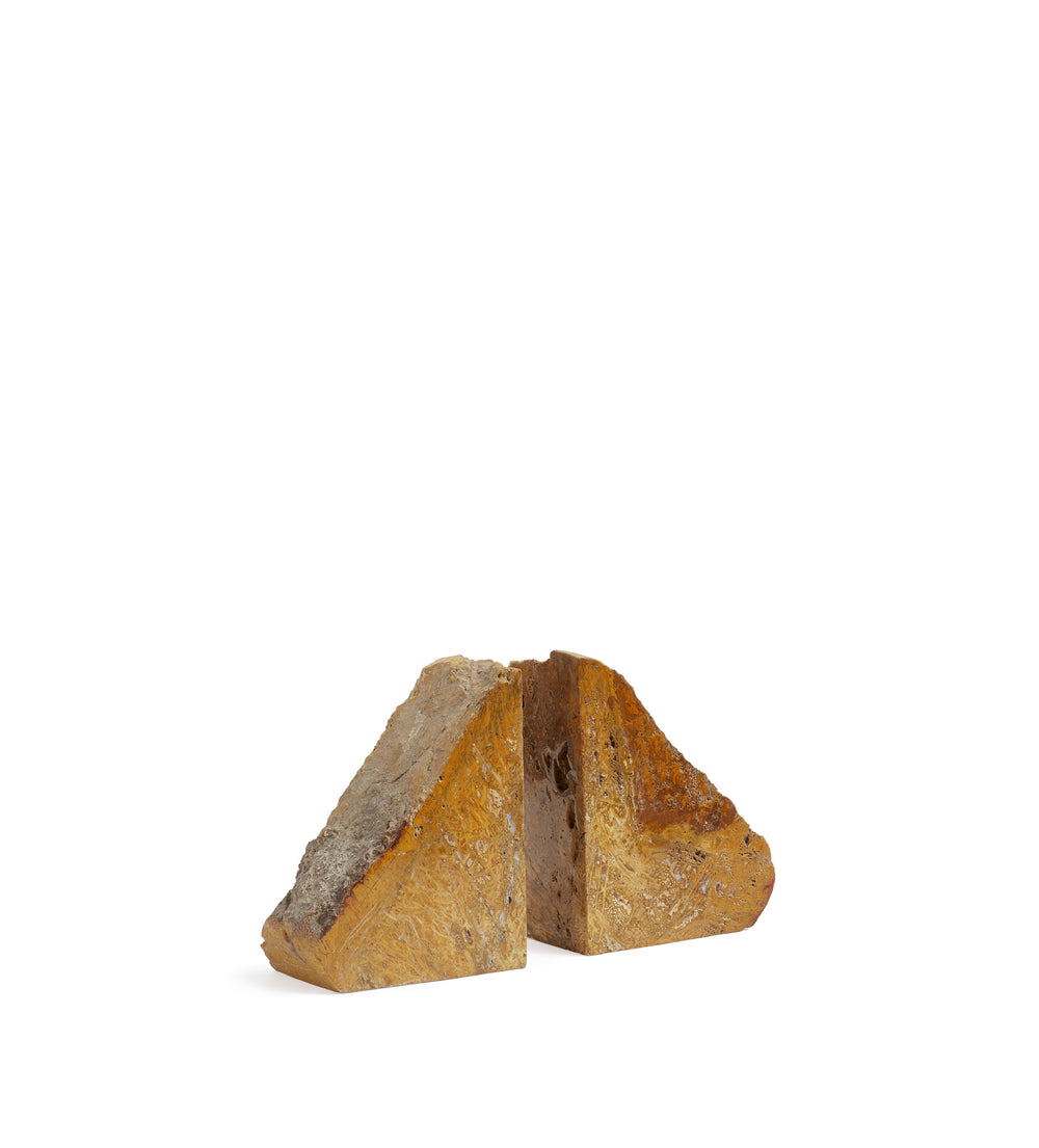 Cannenta Jasper Book Ends - Yellow