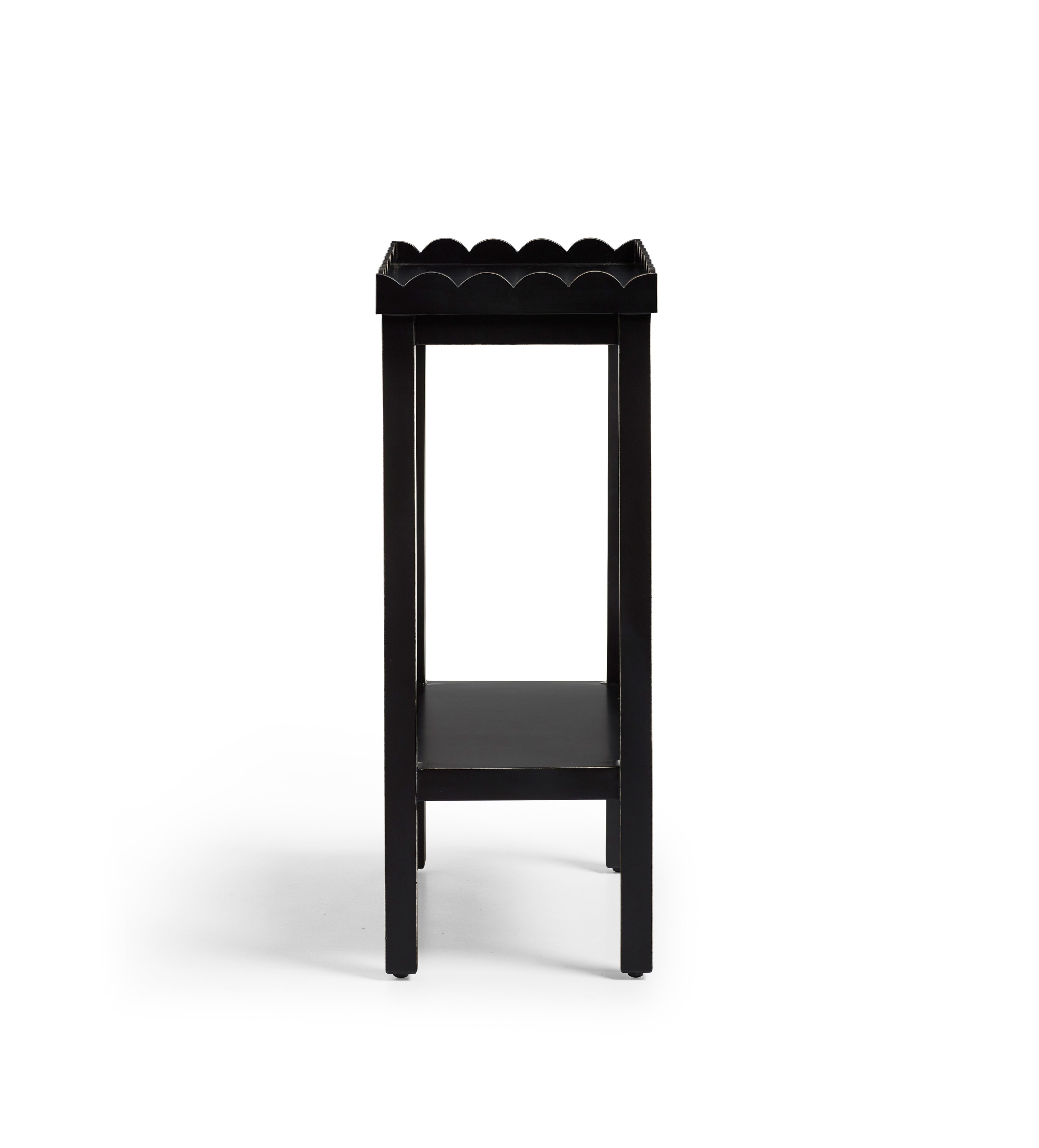 Capesanta Side Table - Rubbed Black