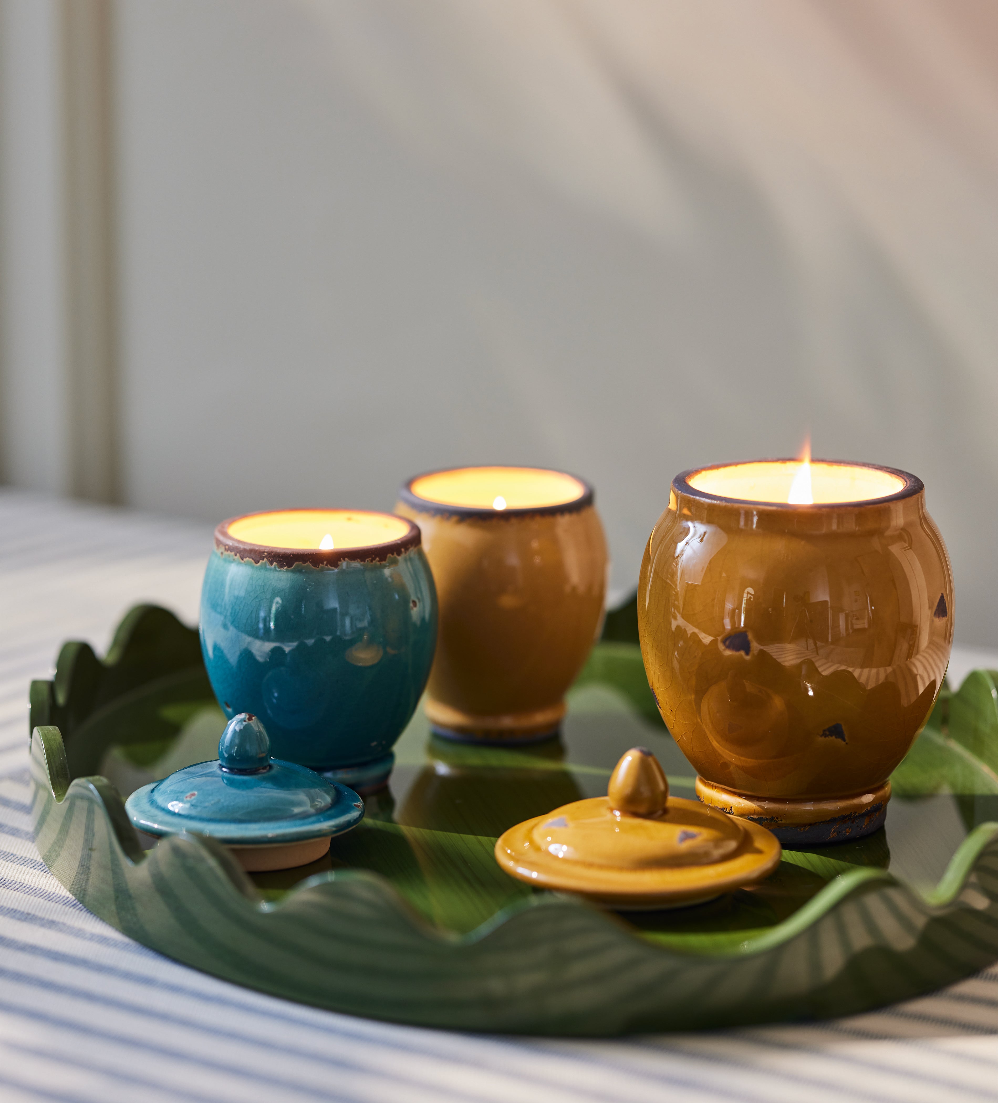 Cardamom Hills Candle 365g - The Odyssey Collection - Mustard | OKA