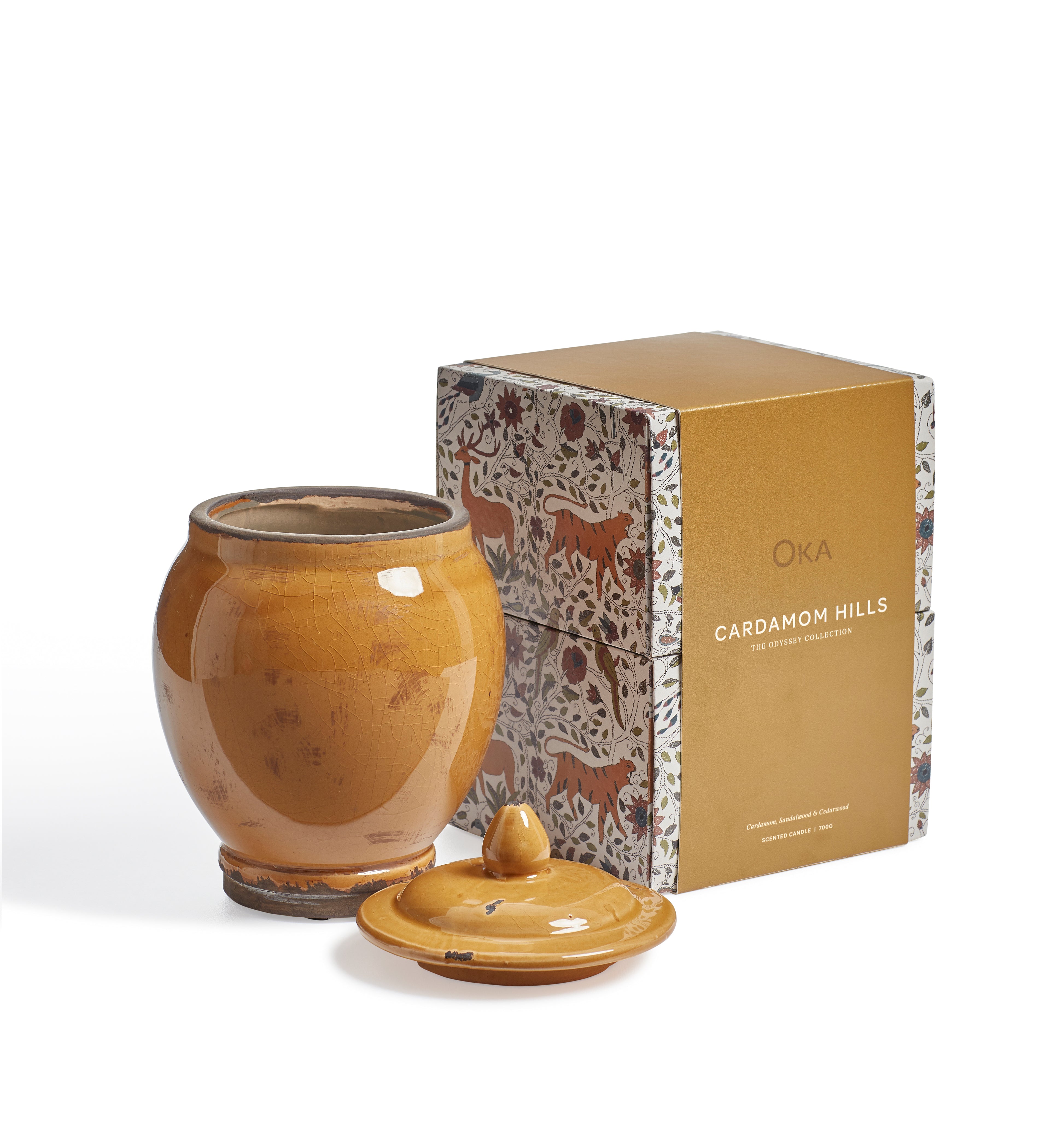 Cardamom Hills Candle 700g - The Odyssey Collection - Mustard