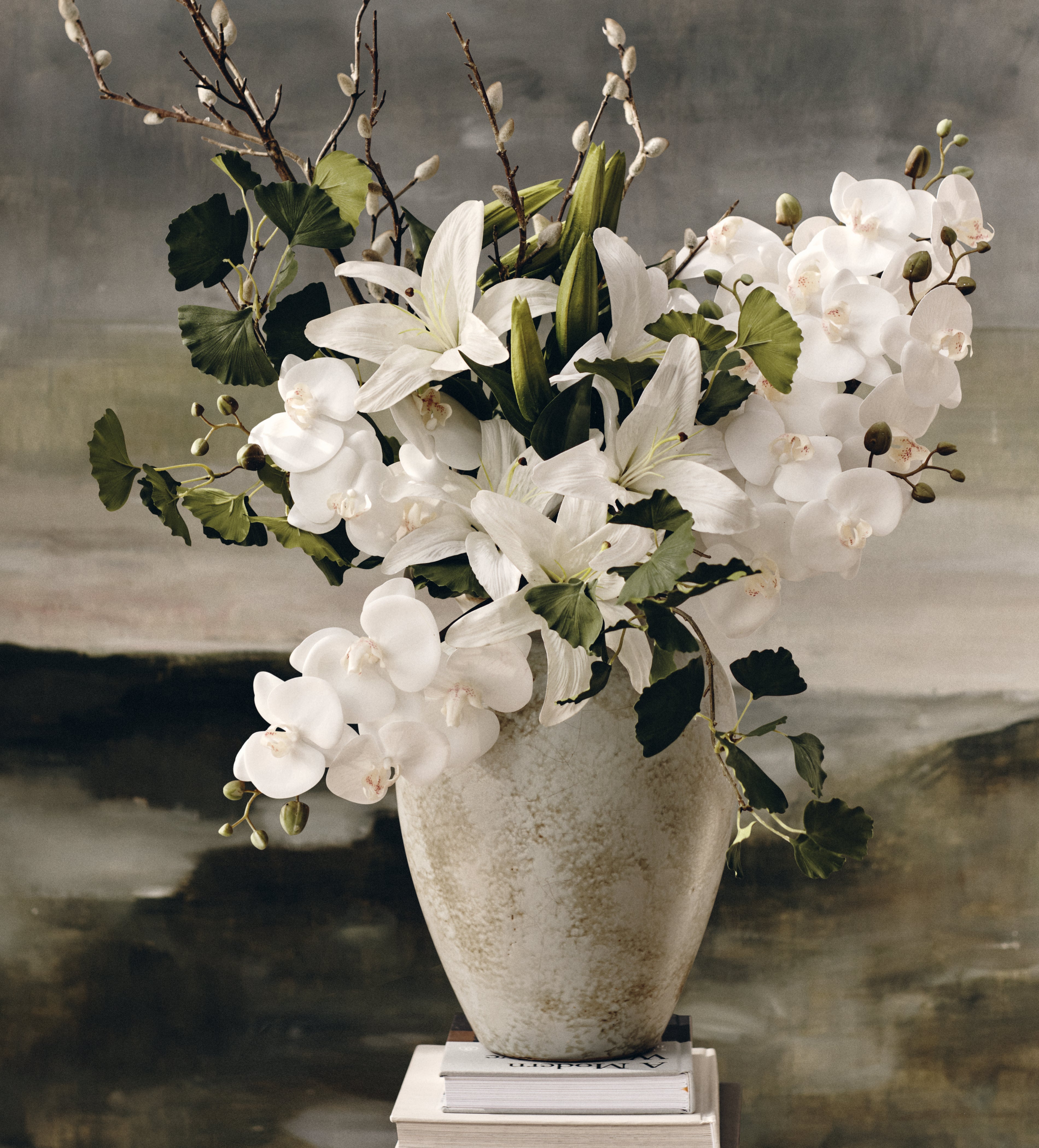 Faux Casablanca Lily Stem - White | OKA