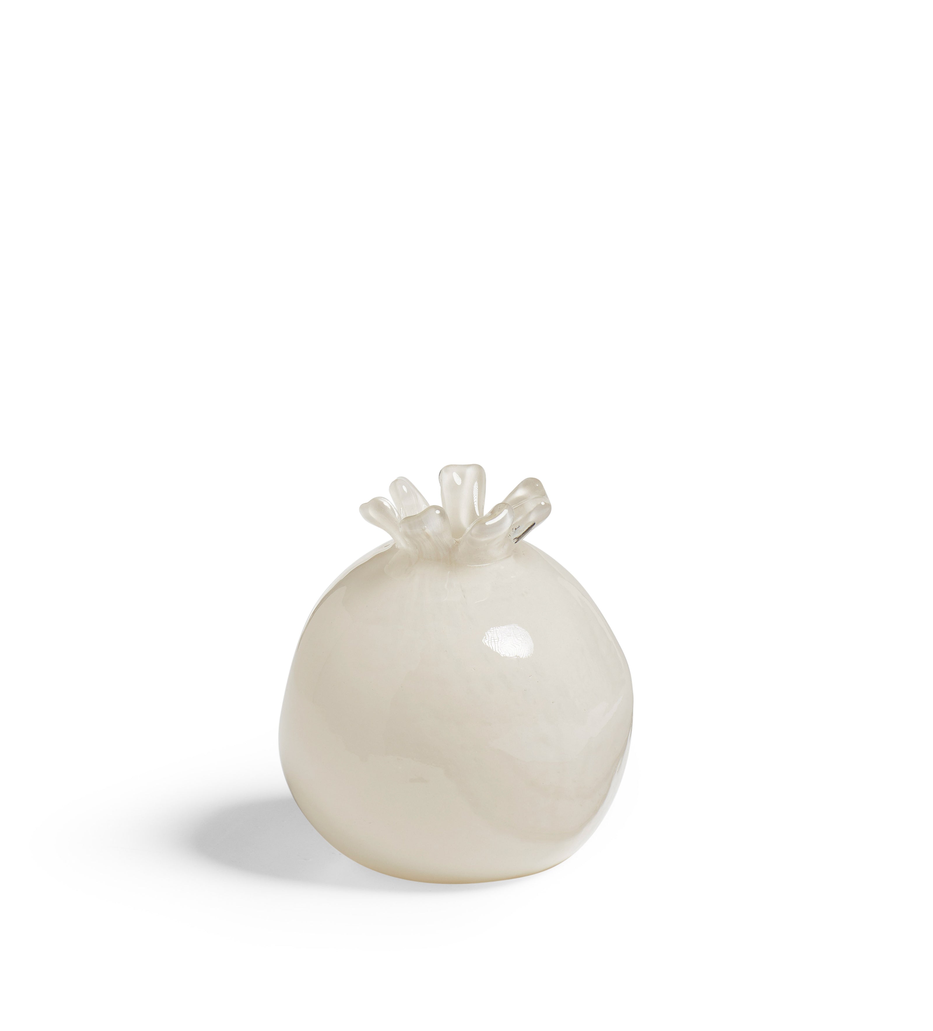 Castellaneta Glass Pomegranate - White