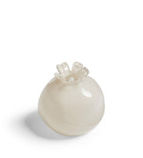 Castellaneta Glass Pomegranate - White