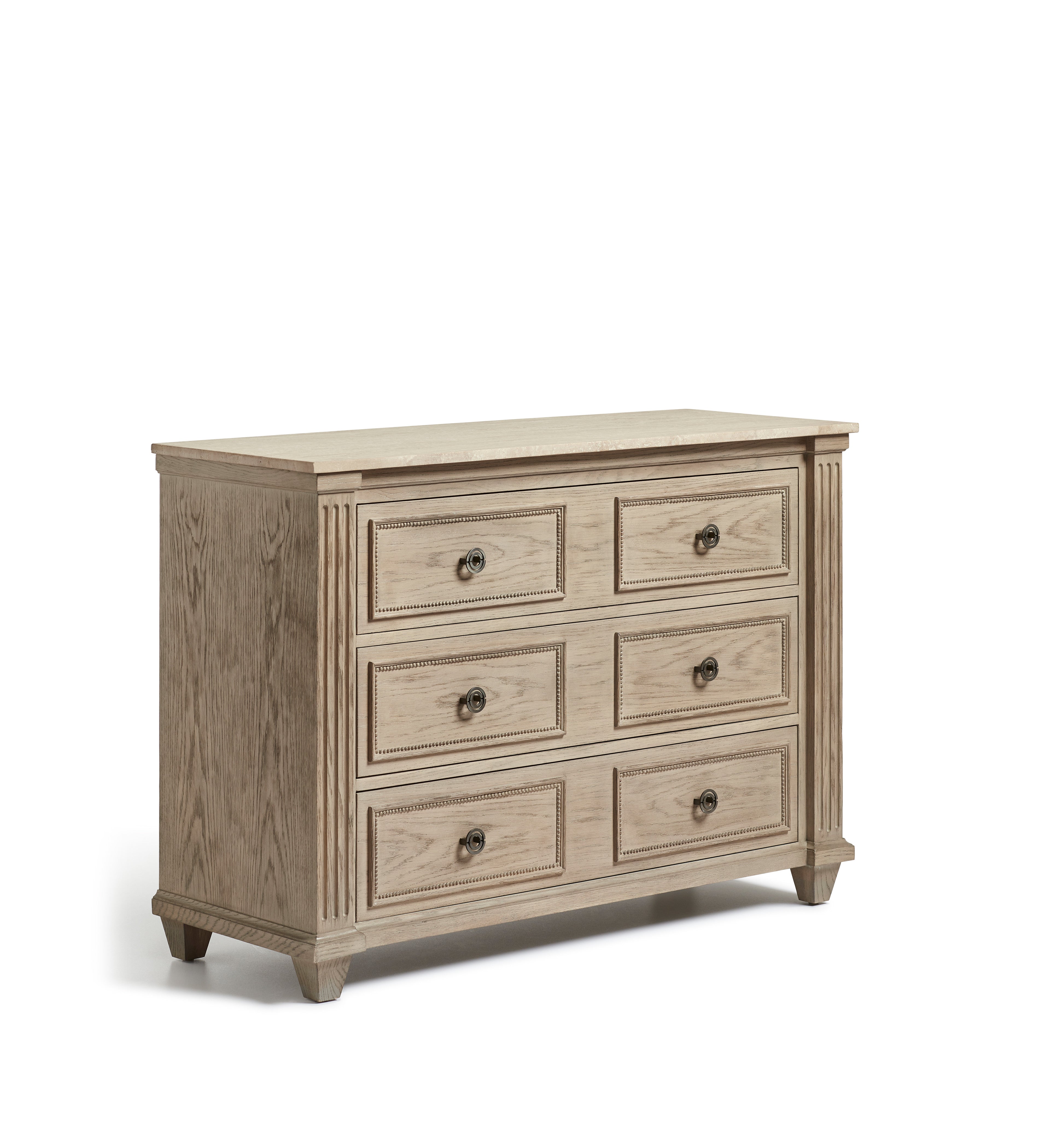 Castleton Chest of Drawers - Bleached Oak | OKA