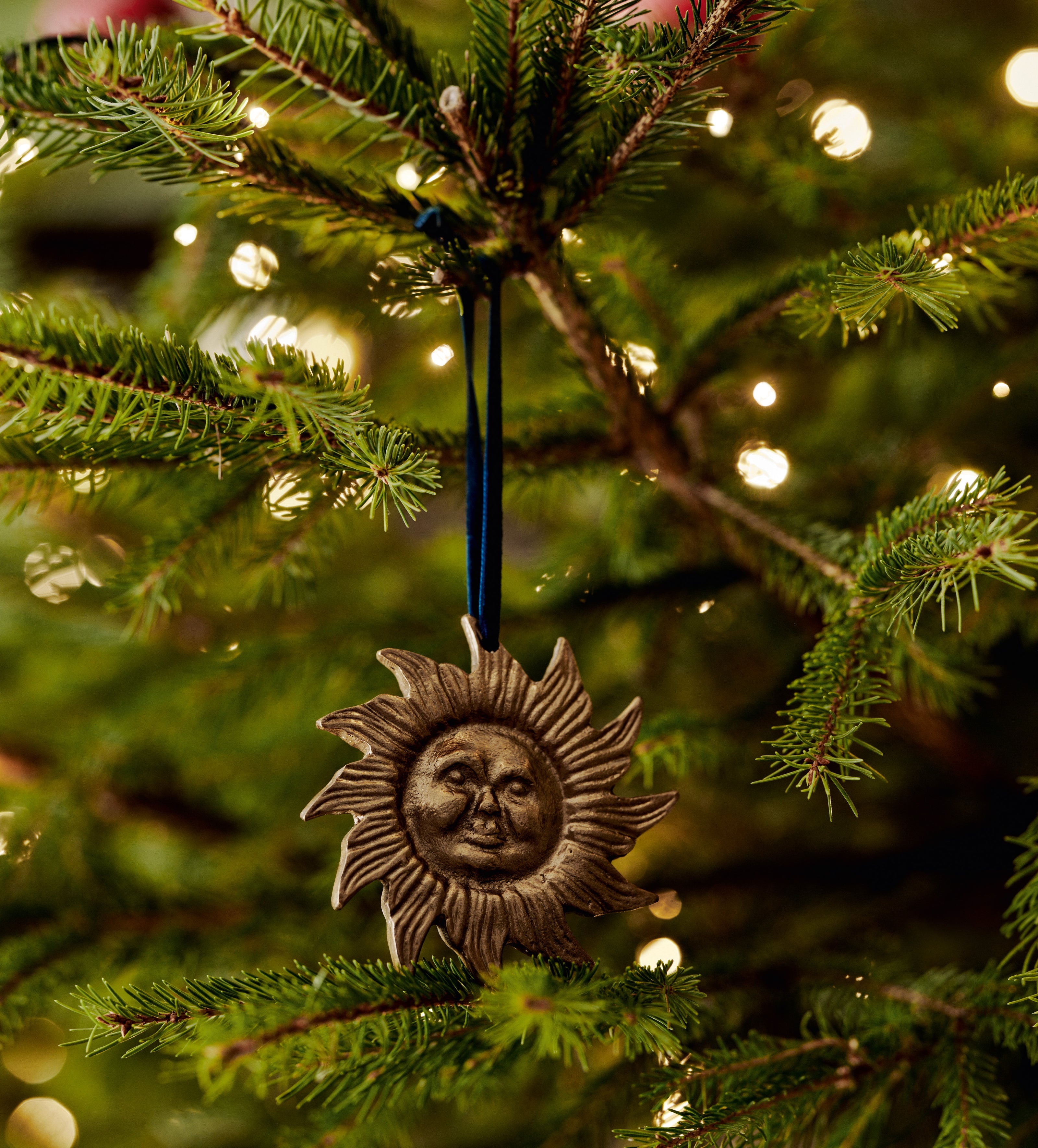 Celestial Hanging Decorations - Set of Three - Antique Brass