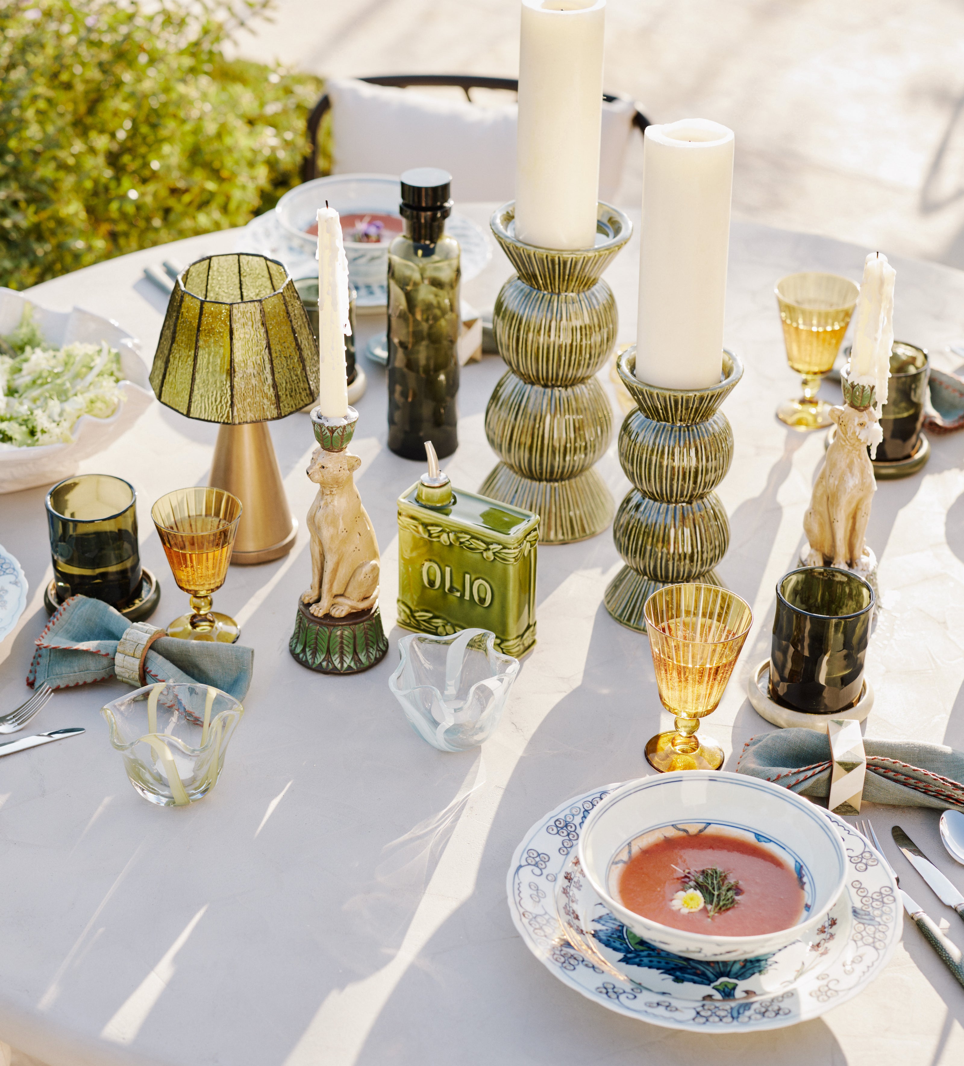 Chaar Tumblers - Set of Four - Green