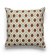 Chadhana Cushion Cover - Warm Red/Dark Seafoam