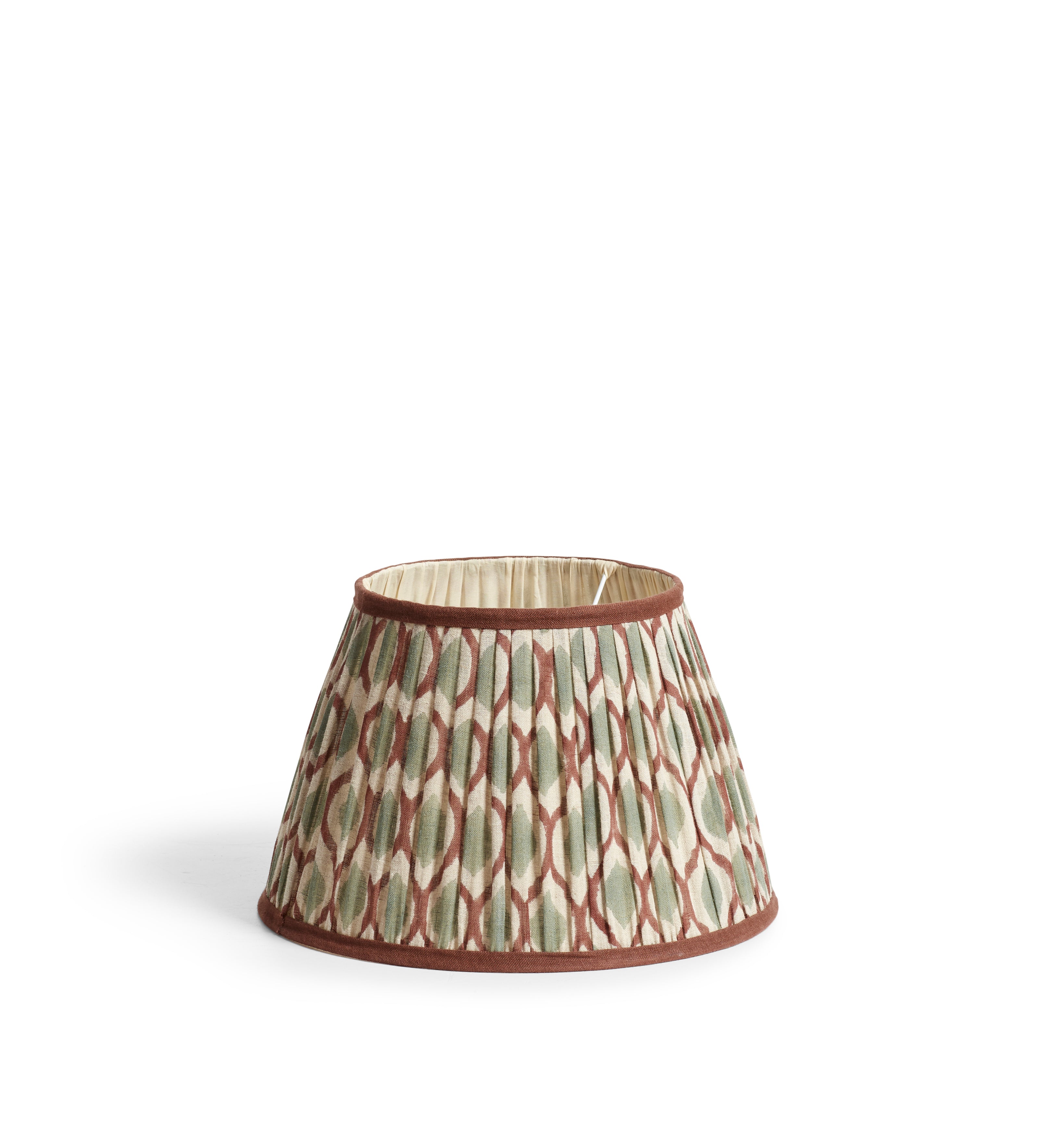 Chadhana Lampshade 35cm - Warm Red & Dark Seafoam