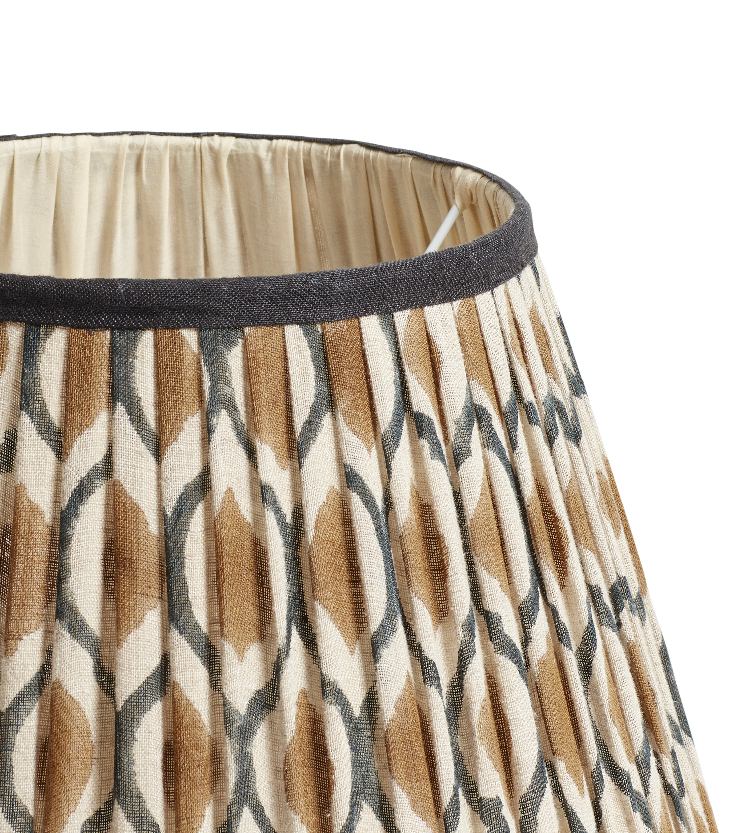 Chadhana Lampshade 35cm - Washed Orange & Air Force Blue