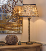 Chadhana Lampshade 45cm - Washed Orange & Air Force Blue